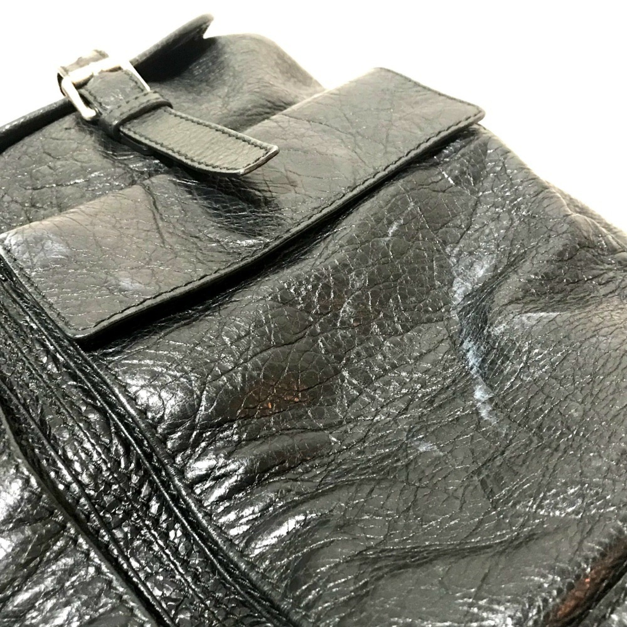 Balenciaga Black Leather Backpack (Pre-Owned)