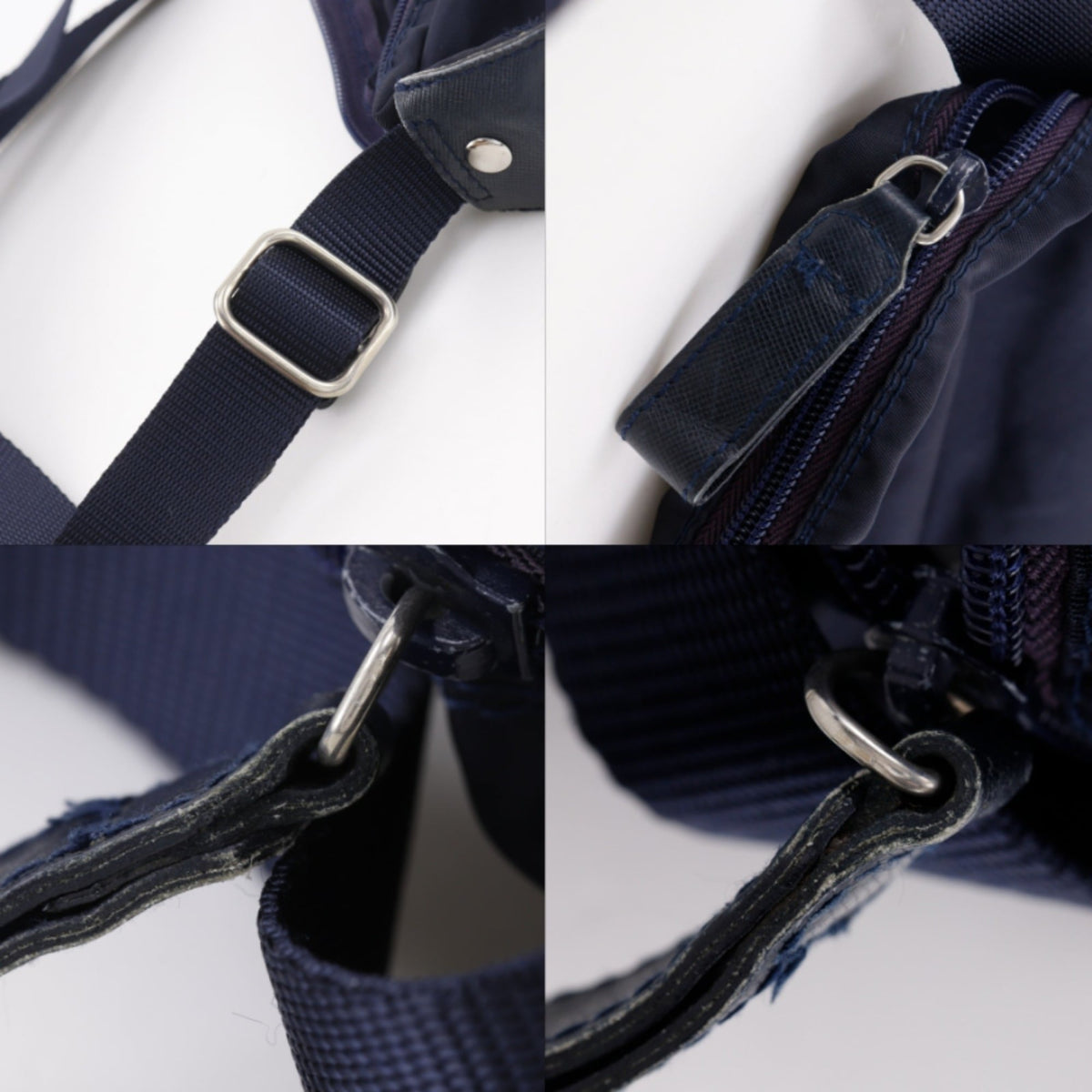 Prada Navy Nylon Shoulder Bag (Pre-Owned)