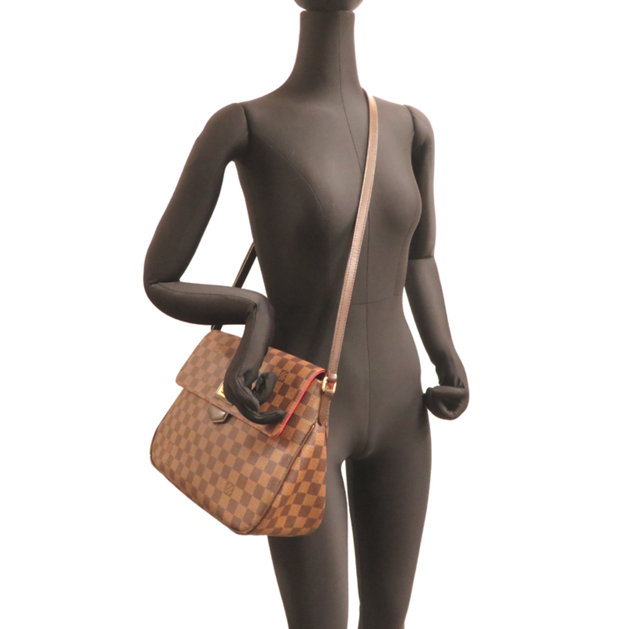 Louis Vuitton Brown Damier Canvas Shoulder Bag (Pre-Owned)