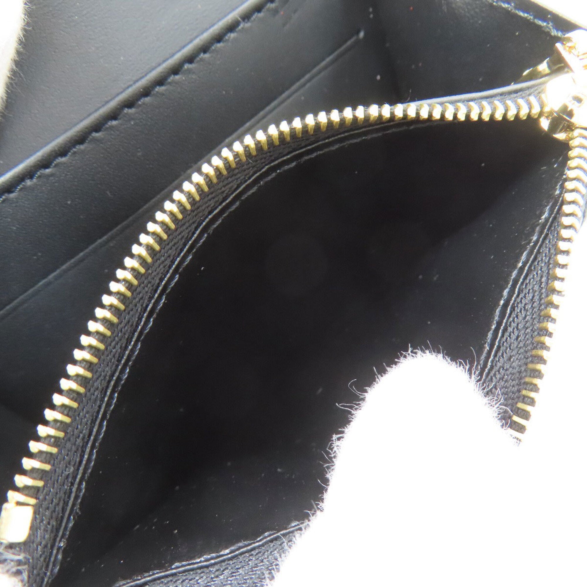 Louis Vuitton Noir Leather Coin Purse/Coin Case (Pre-Owned)