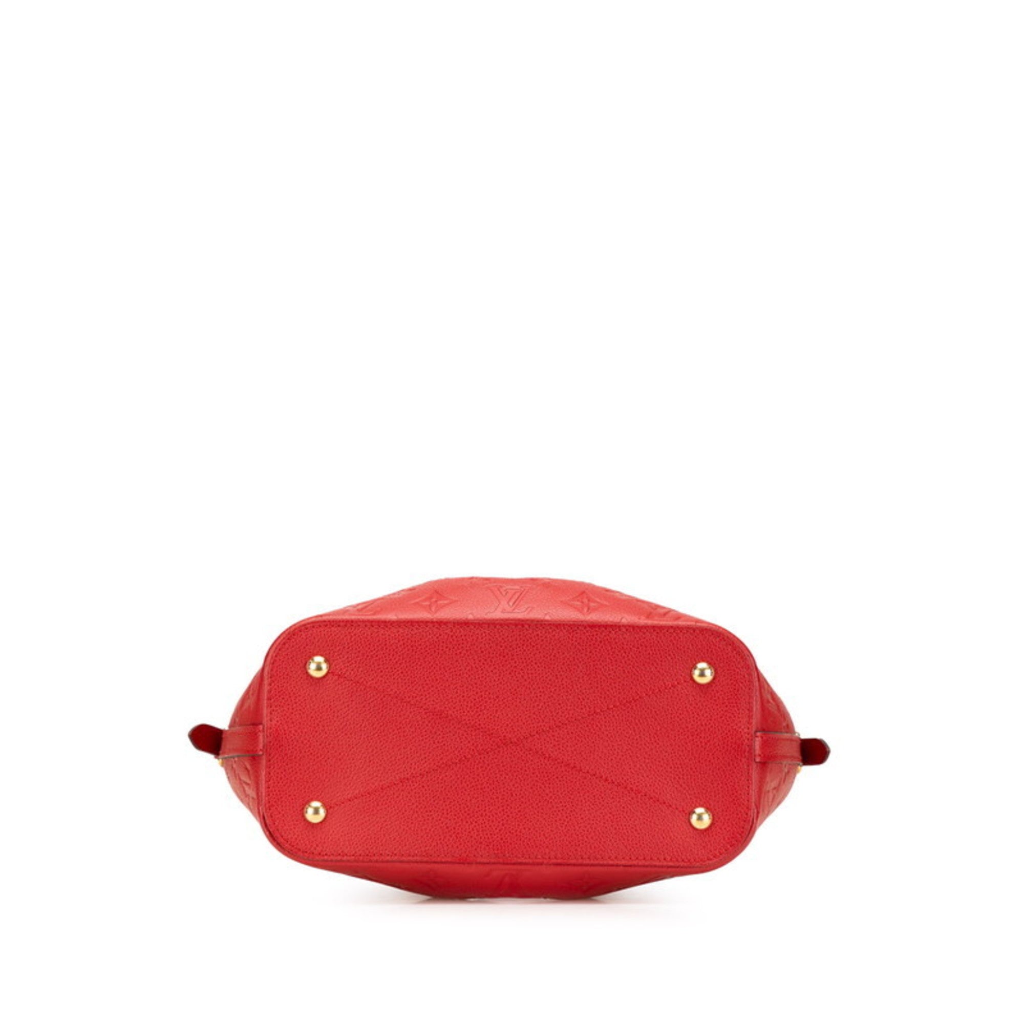 Louis Vuitton Cerise Red Color Leather Handbag Shoulder Bag (Pre-Owned)