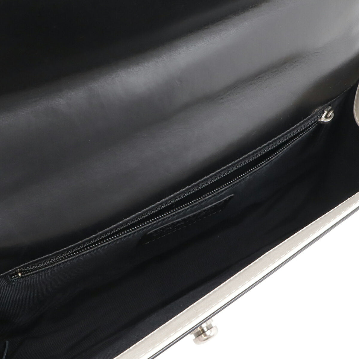 Chanel Black Ivory Leather Shoulder Bag (Pre-Owned)