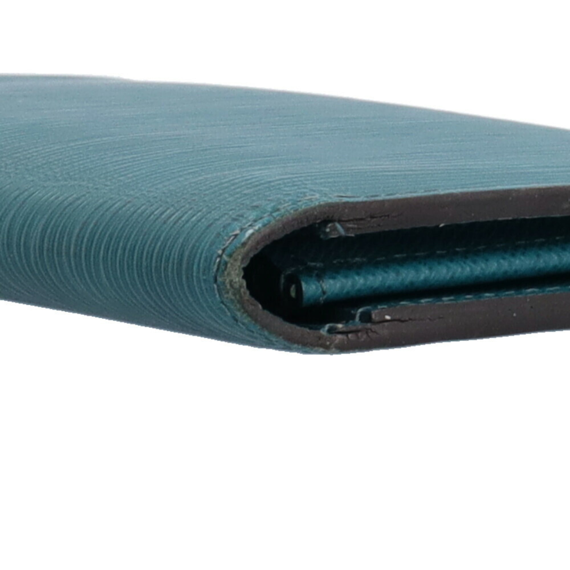 Louis Vuitton Blue Epi Leather Long Wallet (Bi-Fold) (Pre-Owned)