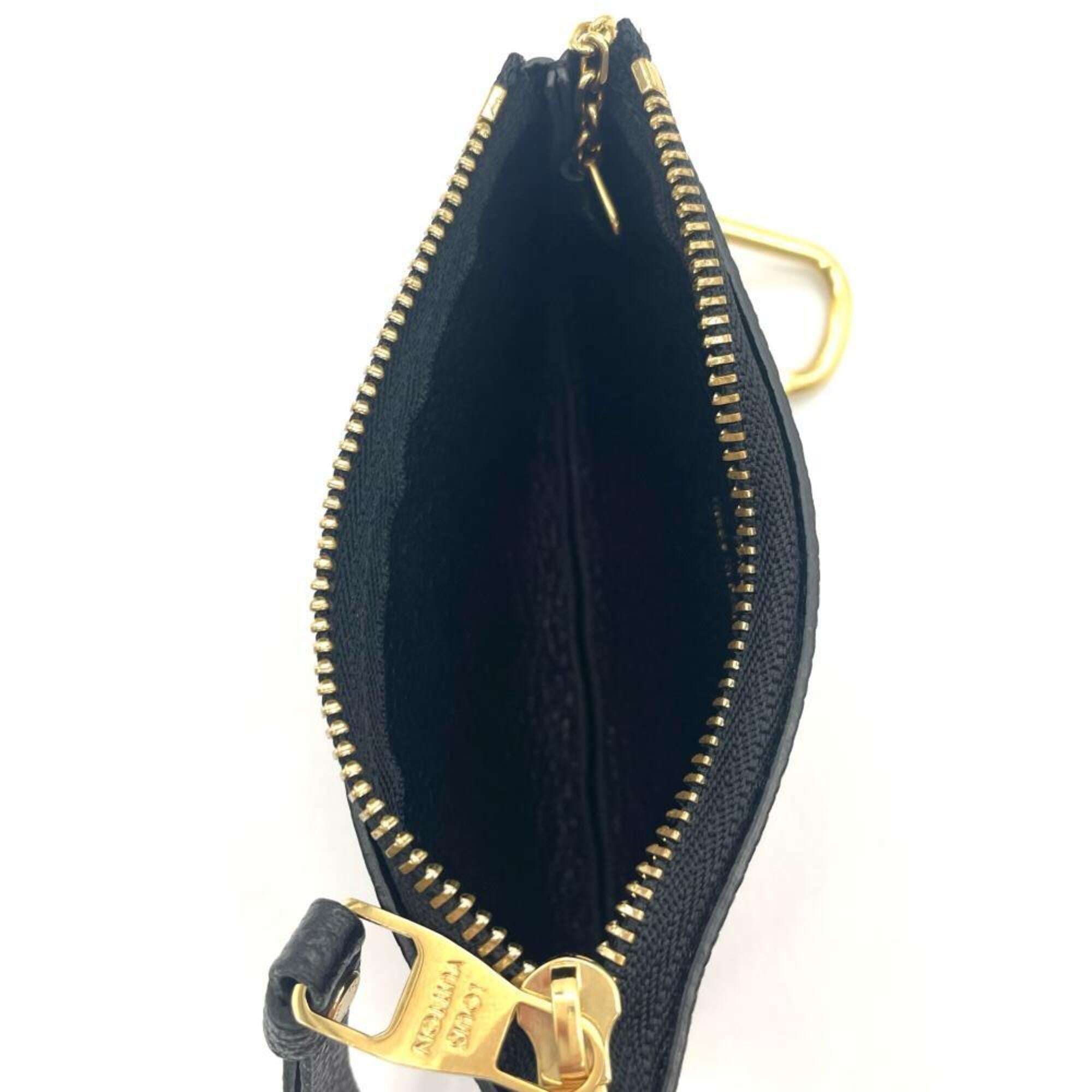 Louis Vuitton Black Noir Monogram Coin Purse/Coin Case (Pre-Owned)