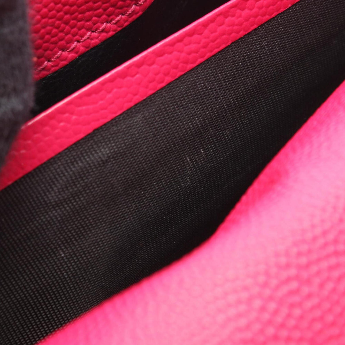 Yves Saint Laurent Red Color Leather Handbag Shoulder Bag (Pre-Owned)