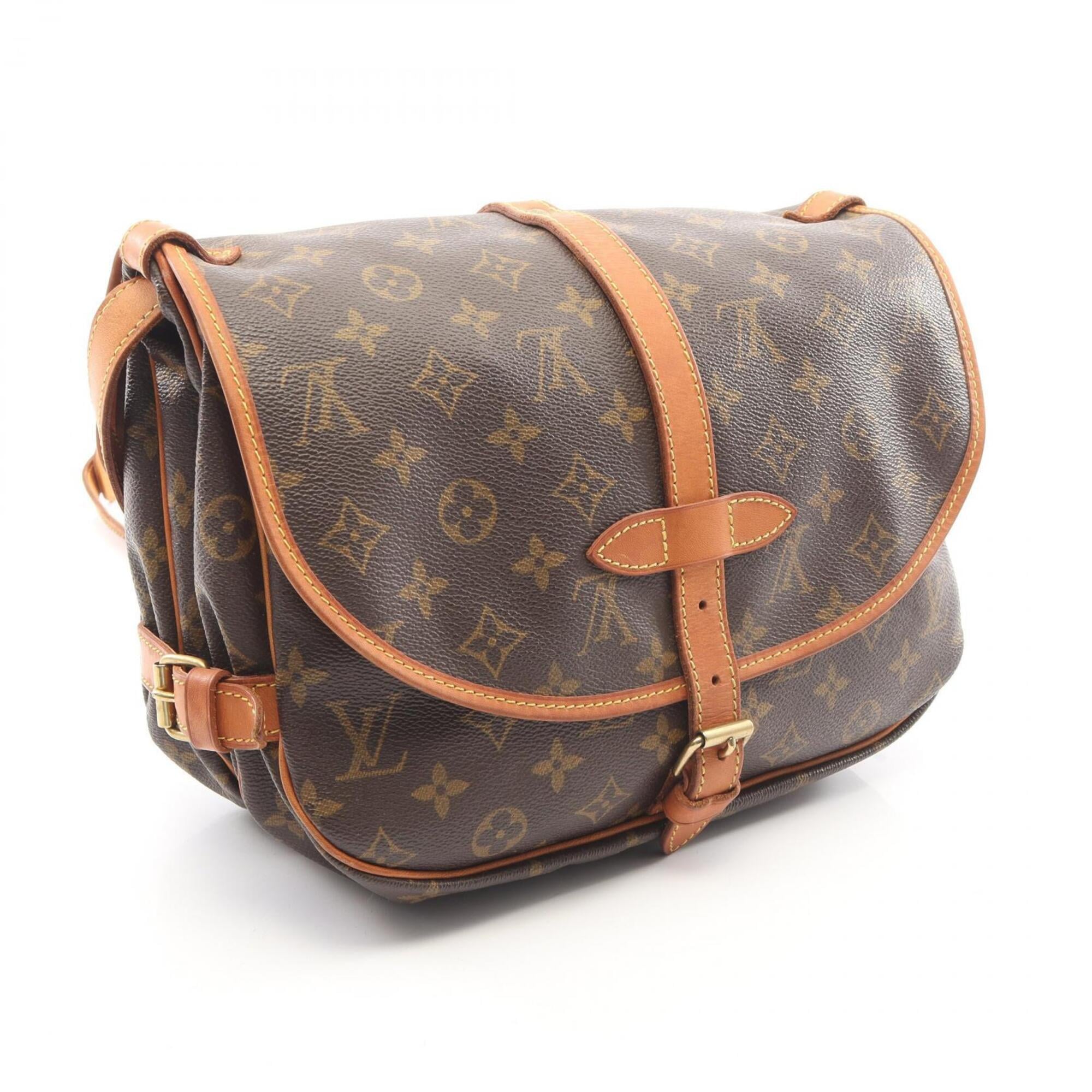 Louis Vuitton Brown Monogram Monogram Leather Handbag Shoulder Bag (Pre-Owned)
