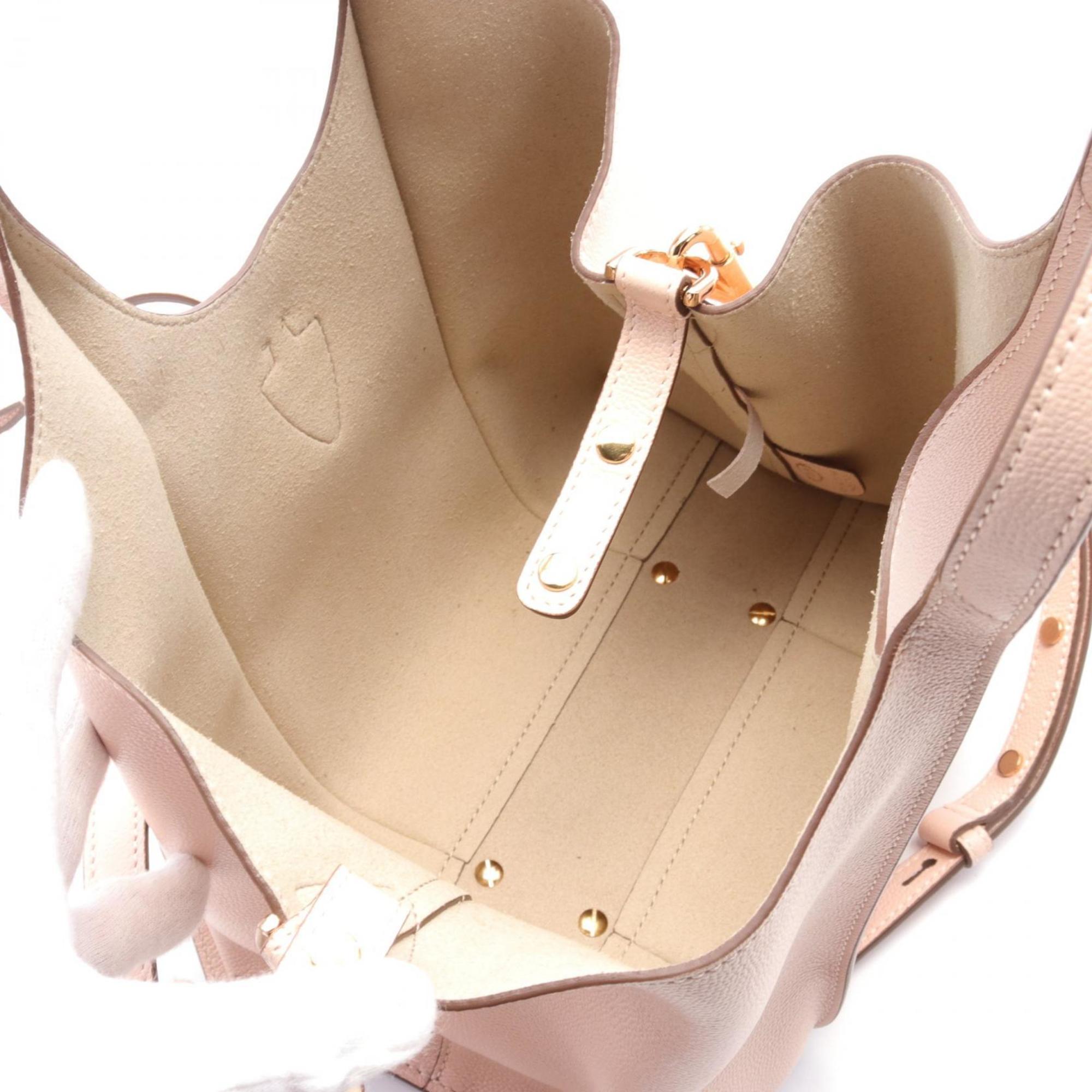 Tod's Pink Leather Handbag Shopping Bag