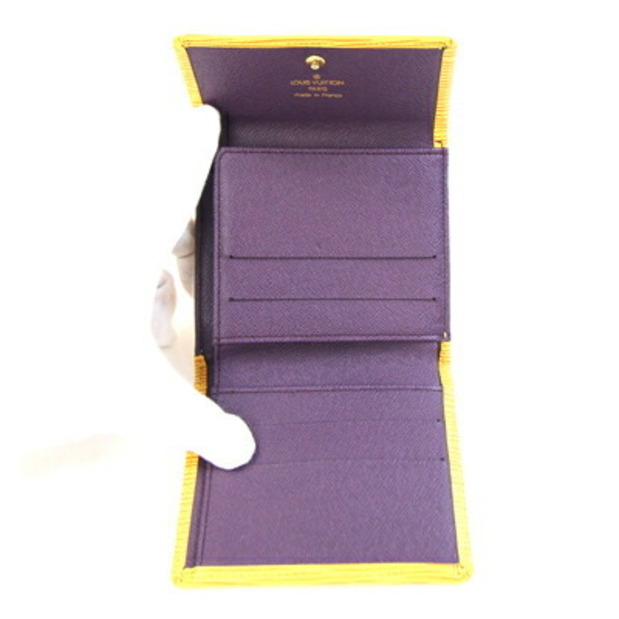 Louis Vuitton Epi Yellow Epi Leather Wallet (Tri-Fold) (Pre-Owned)