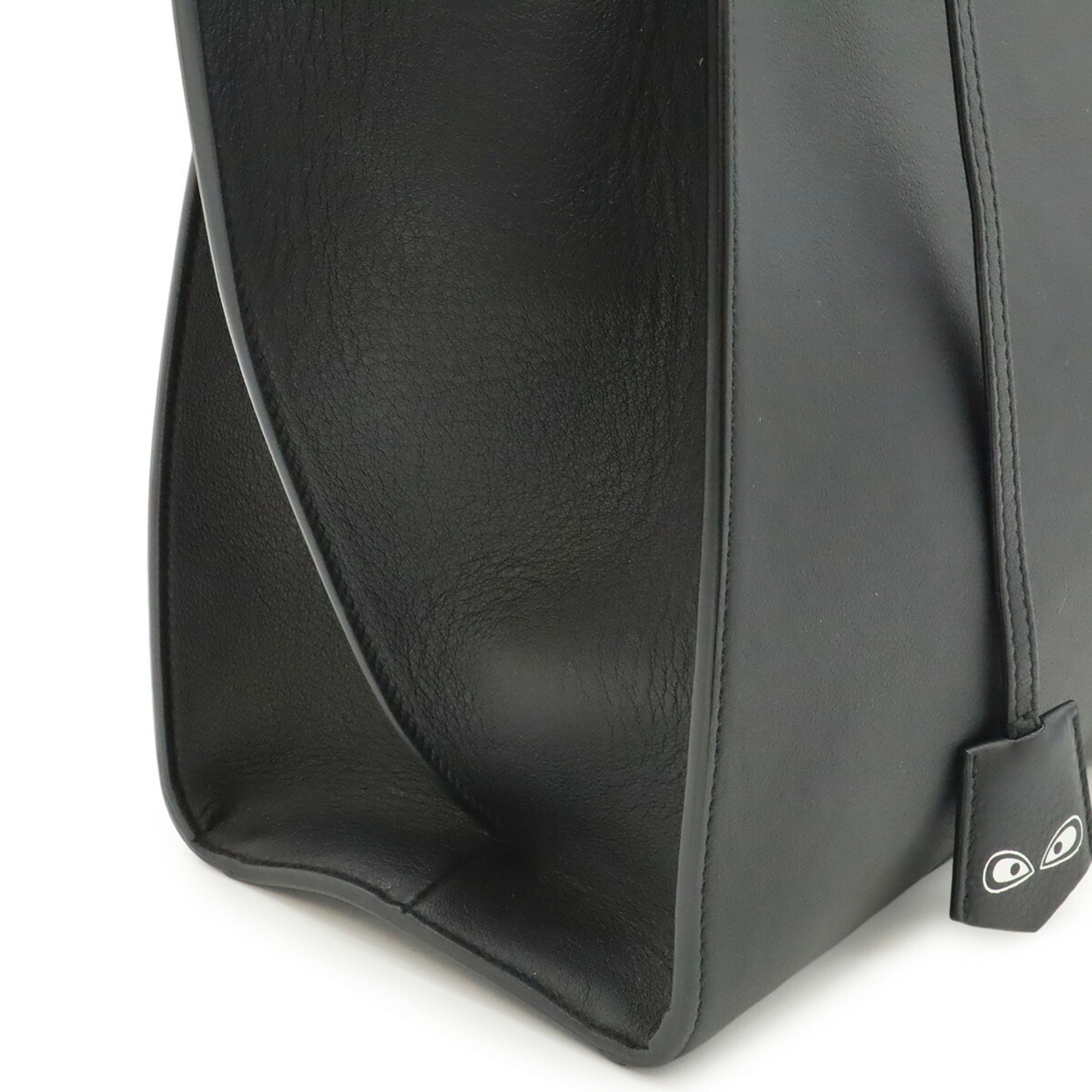 Fendi 3Jours Black Leather Handbag Shoulder Bag (Pre-Owned)
