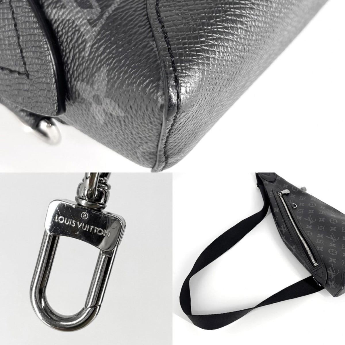 Louis Vuitton Black Monogram Eclipse Taigarama Sling Bag (Pre-Owned)