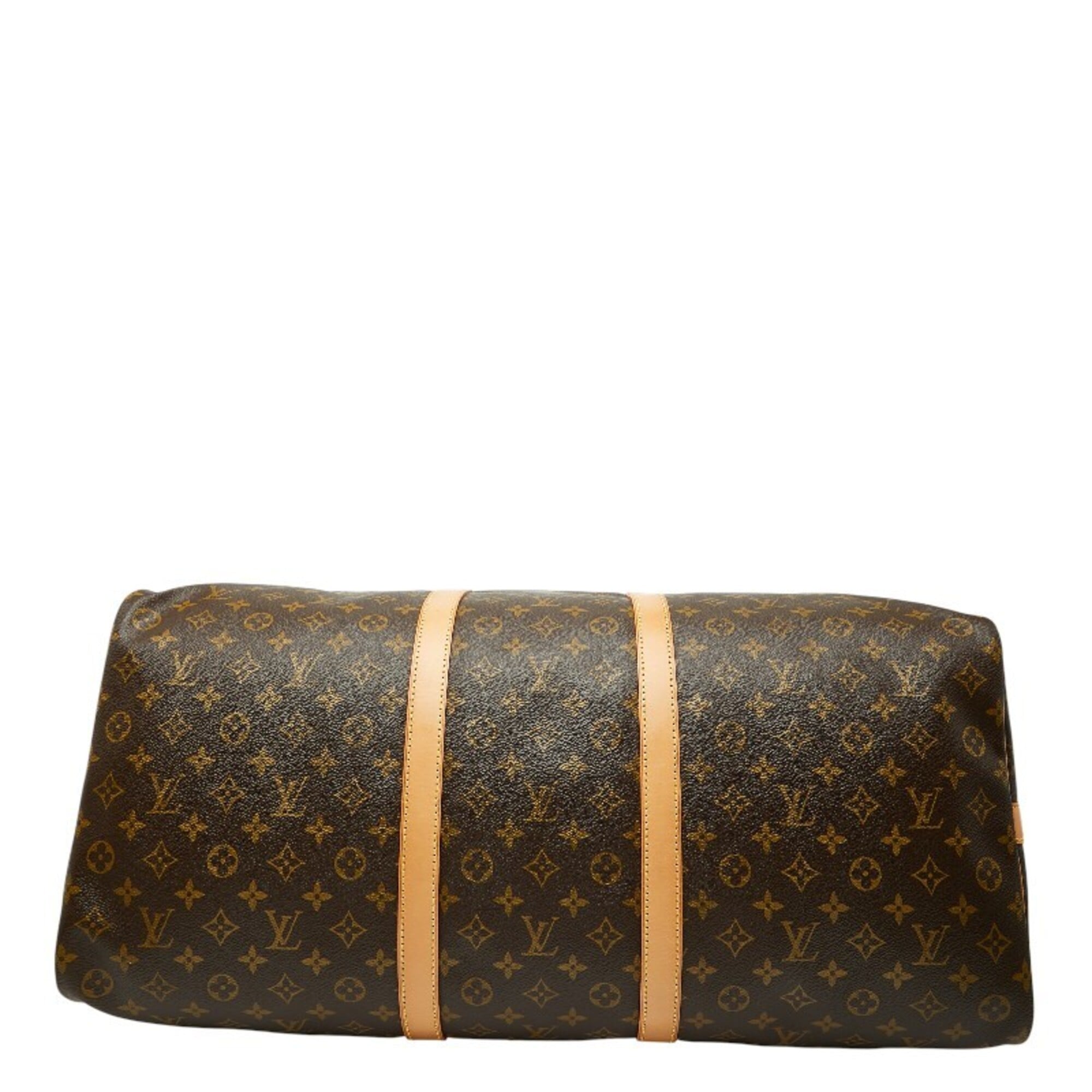 Louis Vuitton Brown Pvc Leather Boston Bag Shoulder Bag (Pre-Owned)