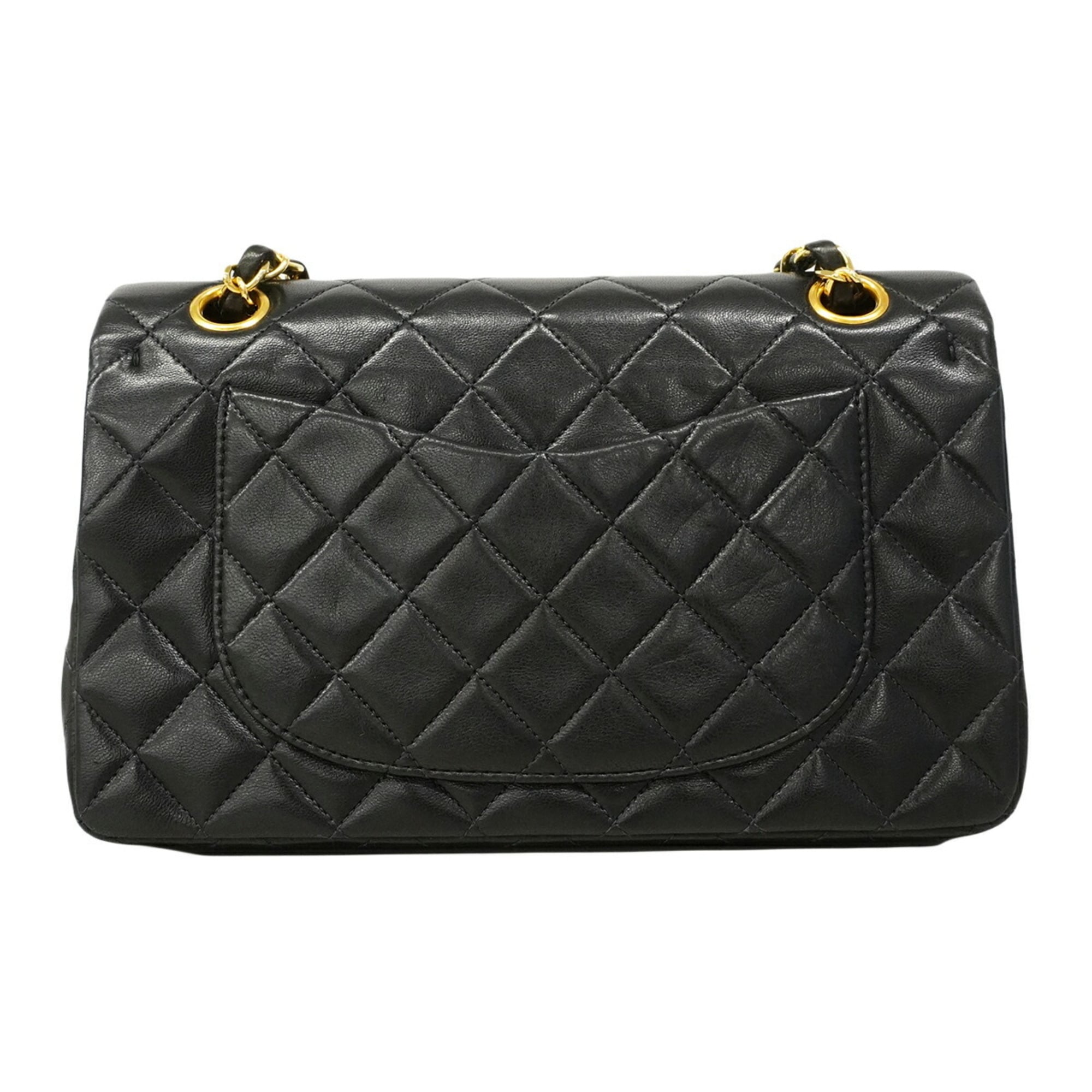 Chanel Black Leather Shoulder Bag (Pre-Owned)