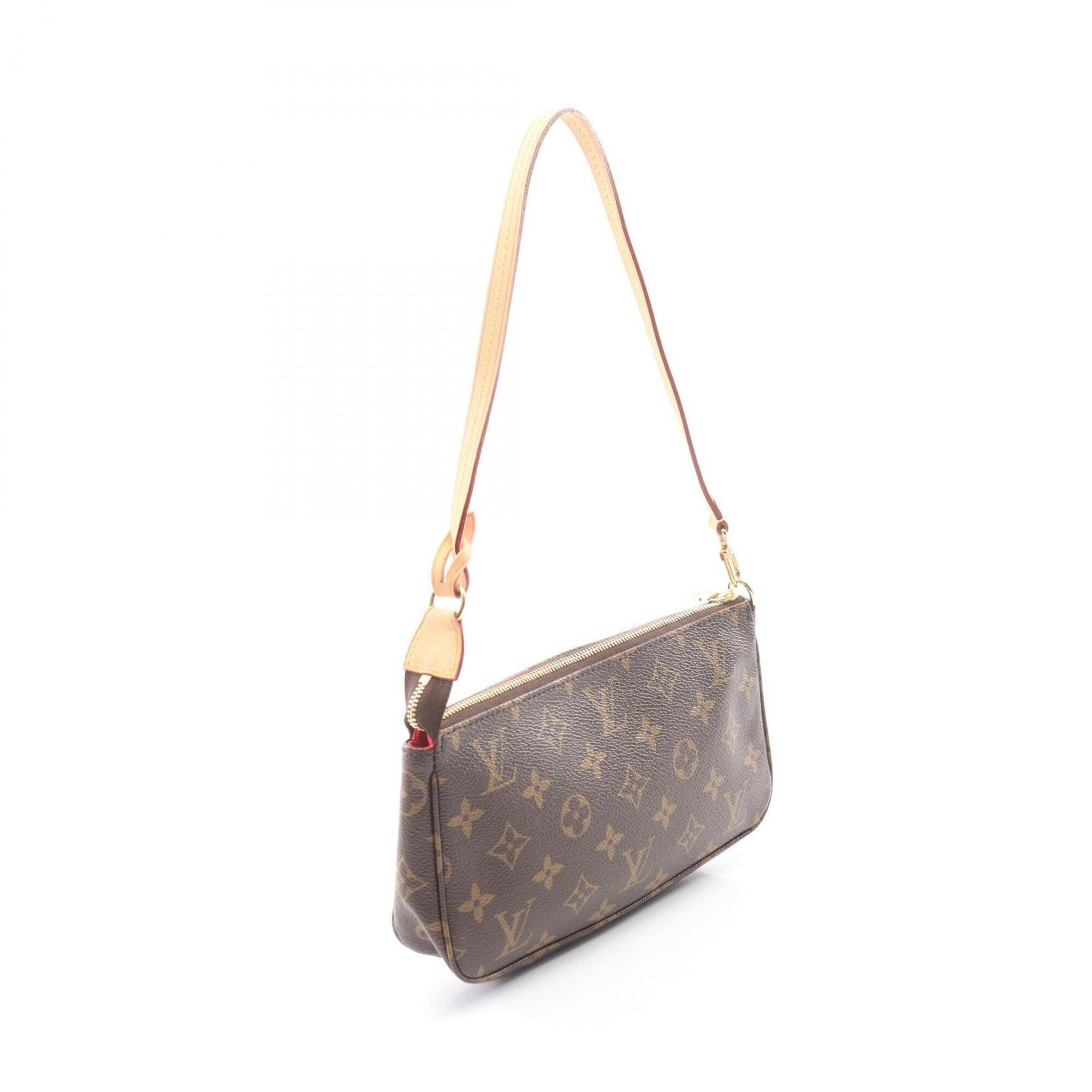 Louis Vuitton Brown Monogram Pink Coated Canvas Handbag (Pre-Owned)