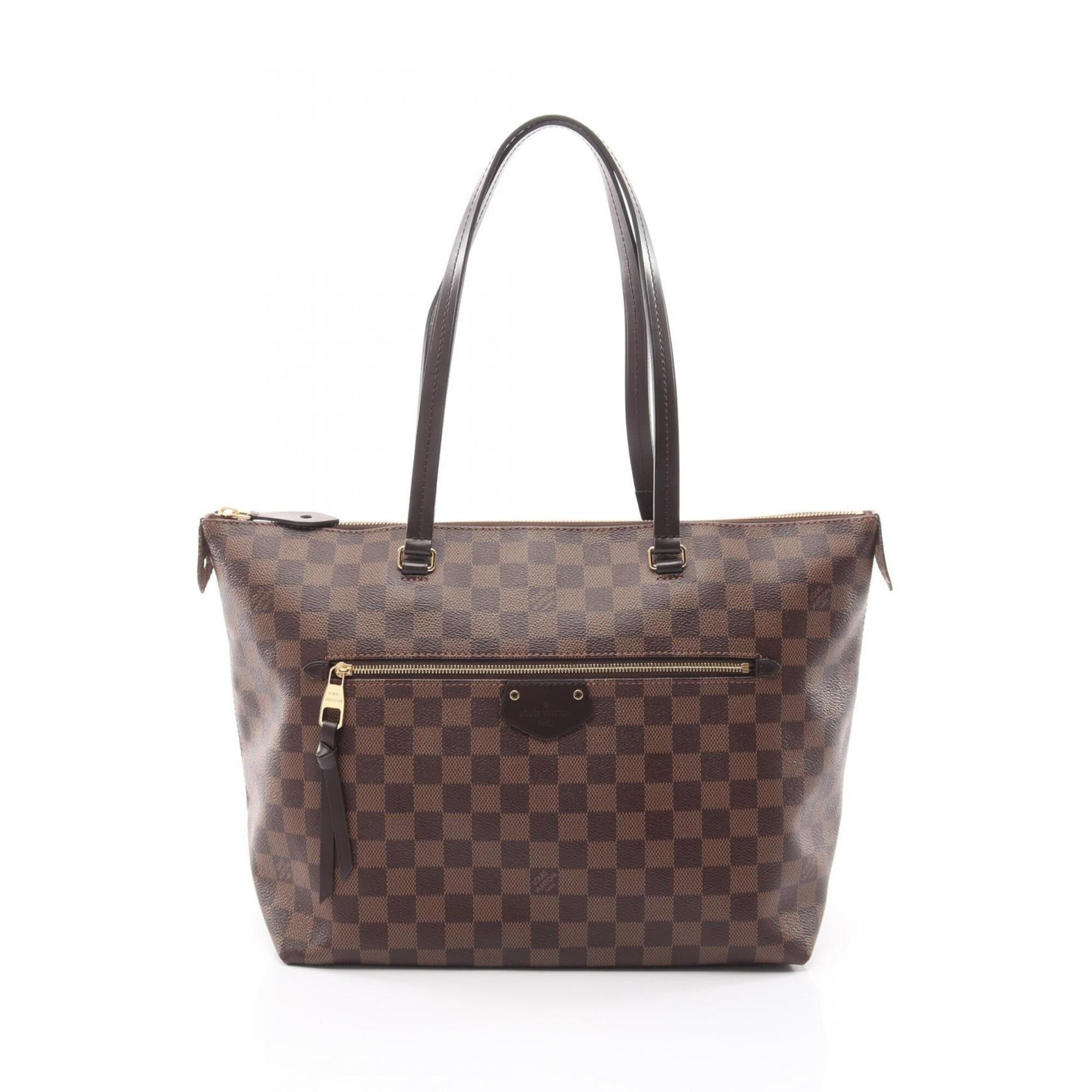 Louis Vuitton Damier Brown Ebene Coated Canvas Handbag Tote Bag (Pre-Owned)