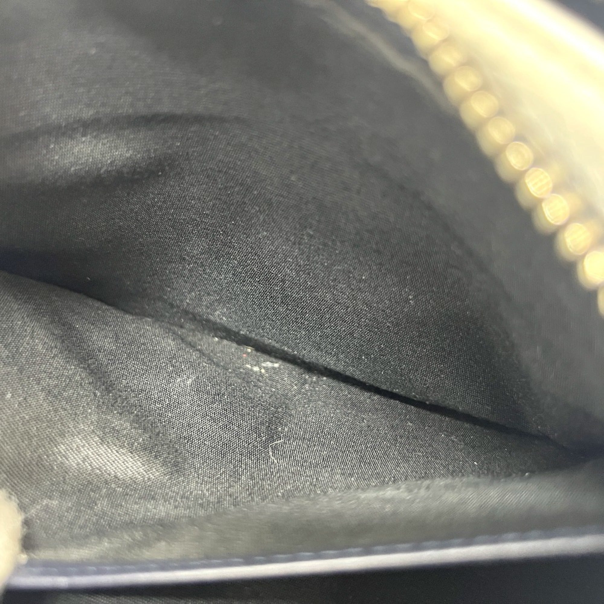 Christian Dior Navy White Leather Shoulder Bag (Pre-Owned)