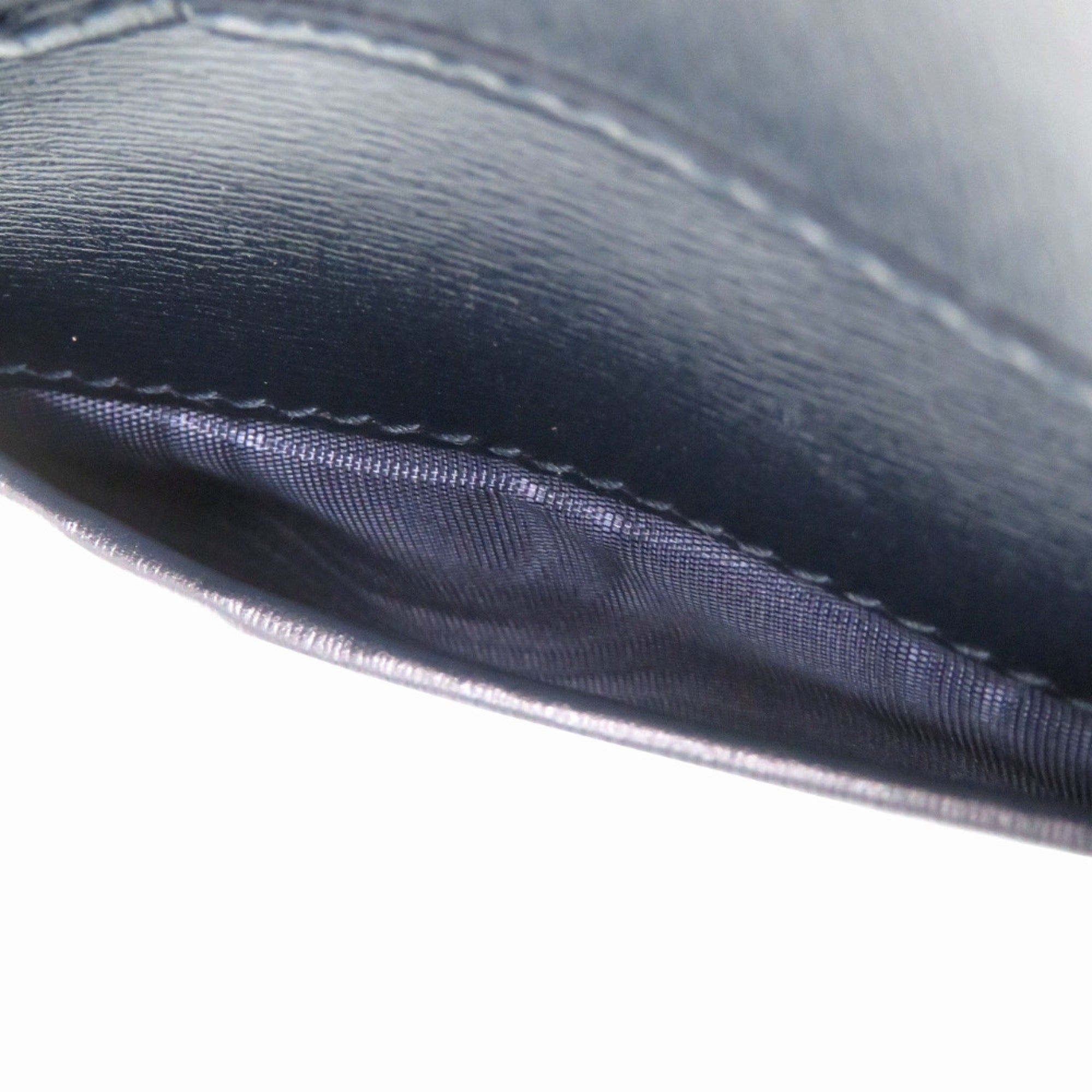 Gucci Navy Gg Canvas Leather Wallet (Bi-Fold) (Pre-Owned)