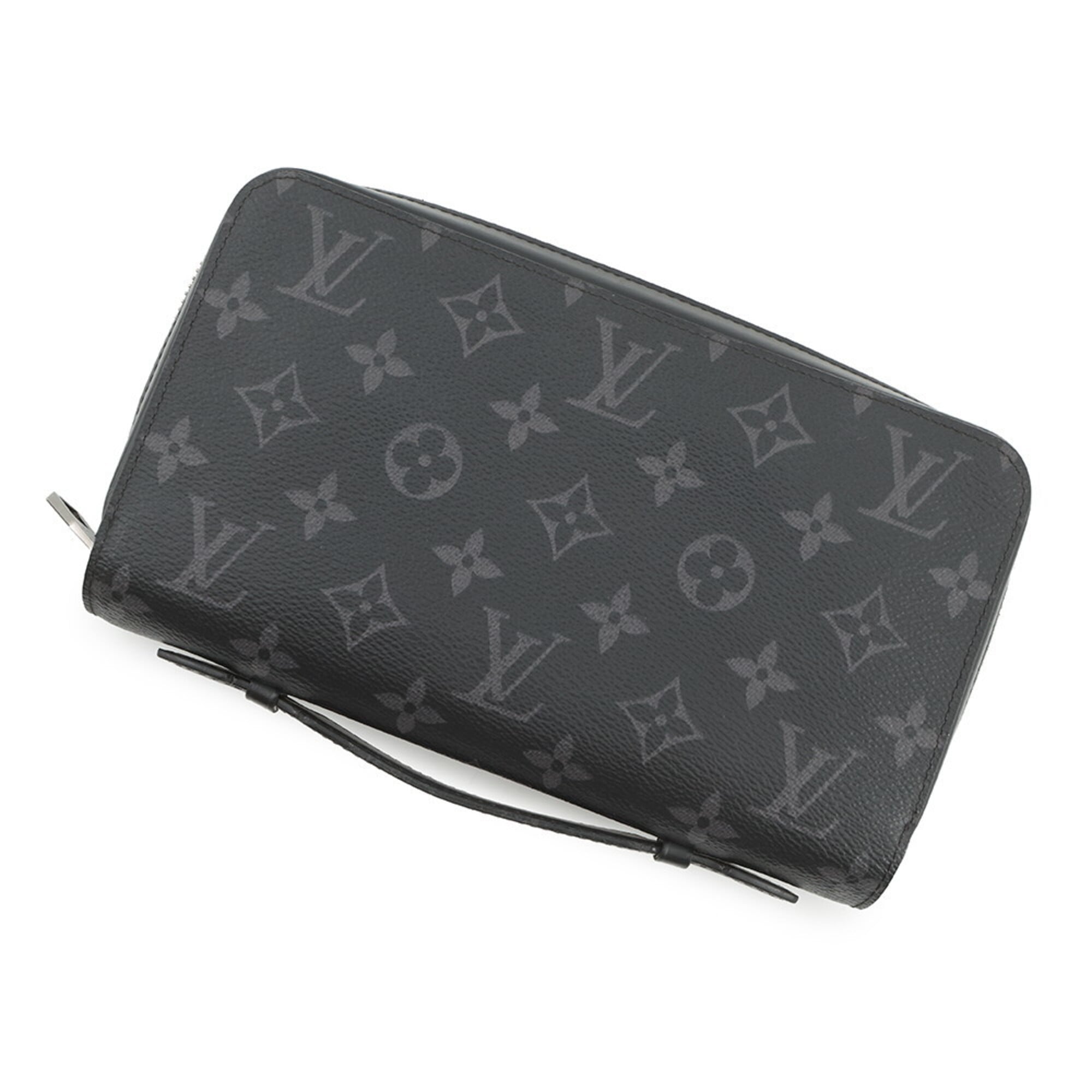 Louis Vuitton Monogram Eclipse Black Noir Monogram Eclipse Long Wallet (Bi-Fold) (Pre-Owned)