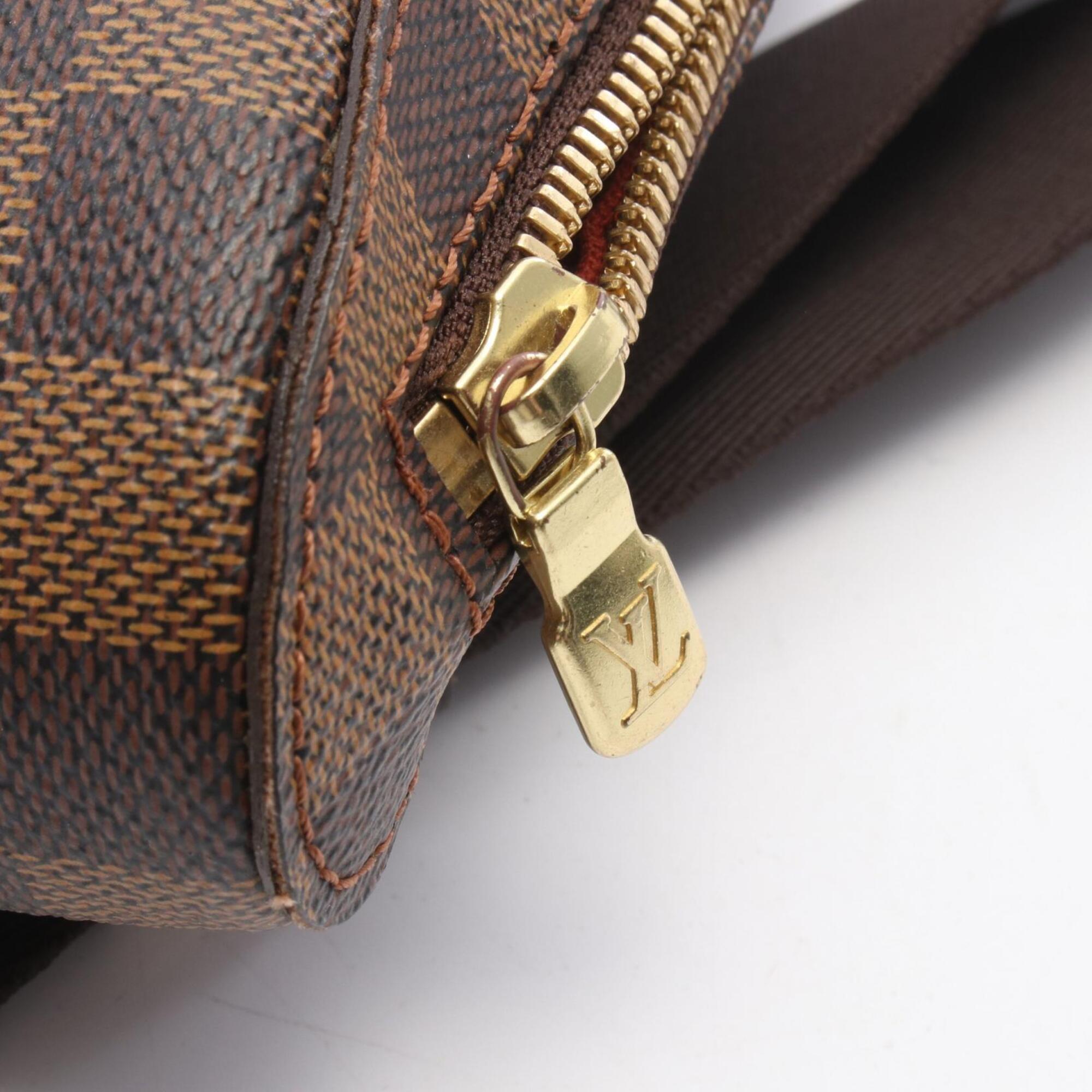 Louis Vuitton Brown Coated Canvas Fanny Pack Handbag (Pre-Owned)