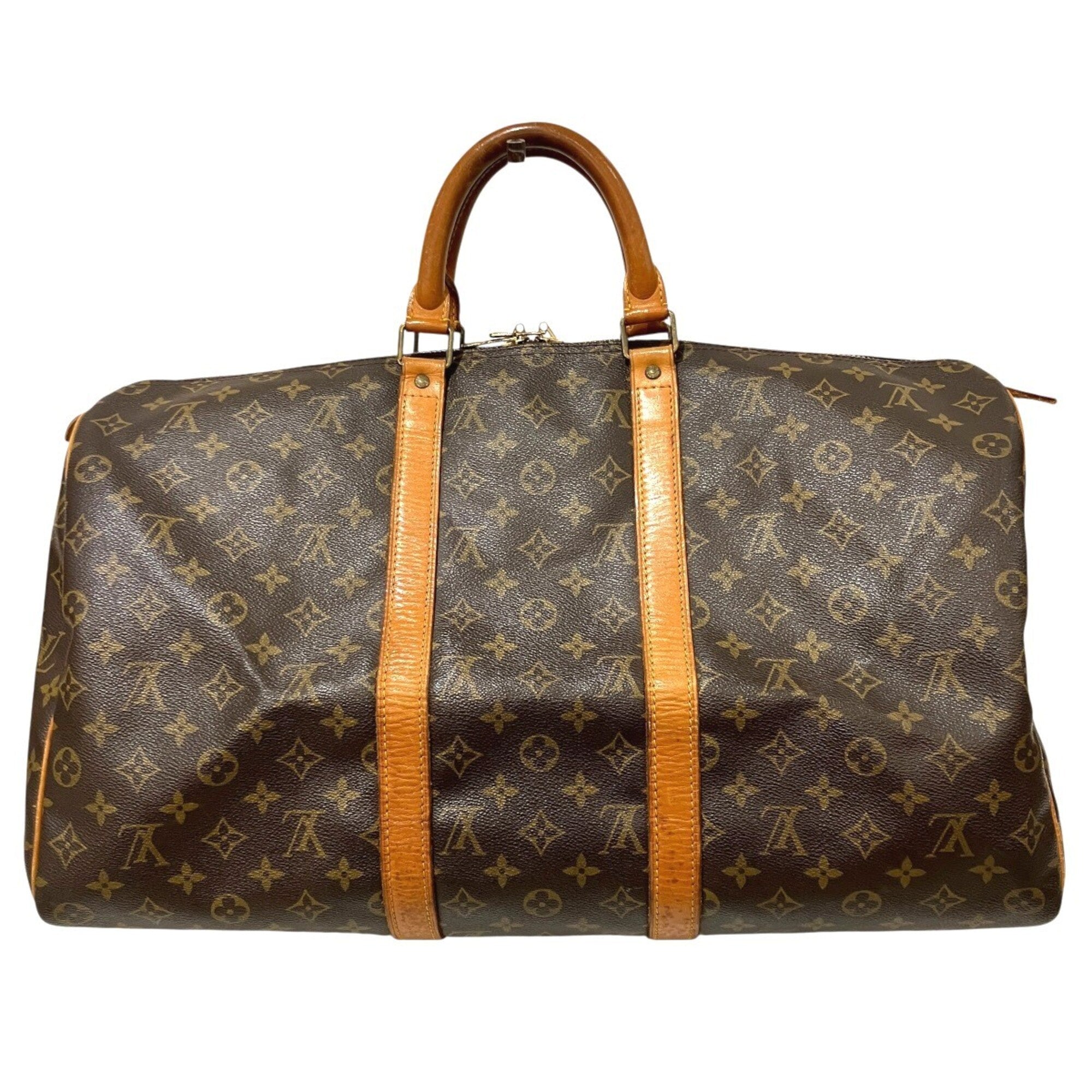 Louis Vuitton Brown Galle Monogram Monogram Boston Bag (Pre-Owned)