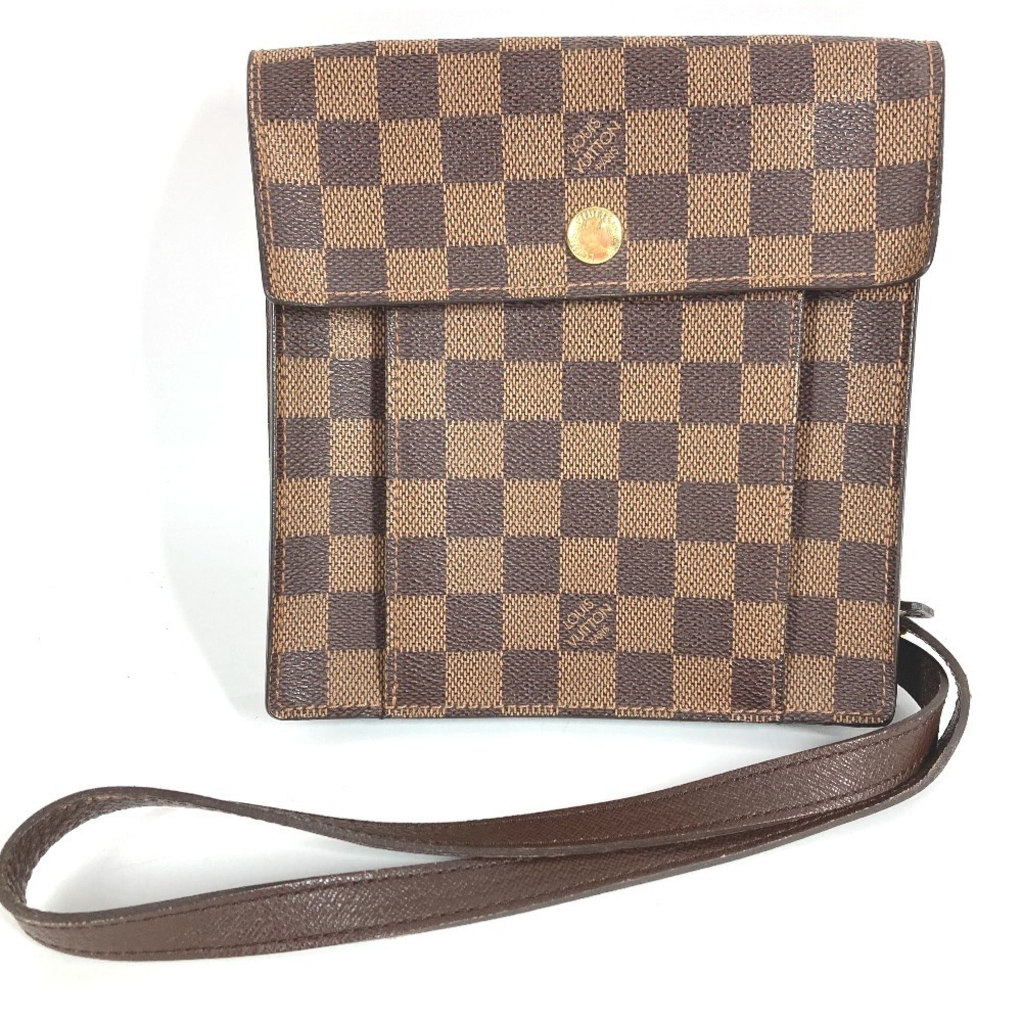 Louis Vuitton Brown Damier Canvas Pochette Shoulder Bag (Pre-Owned)