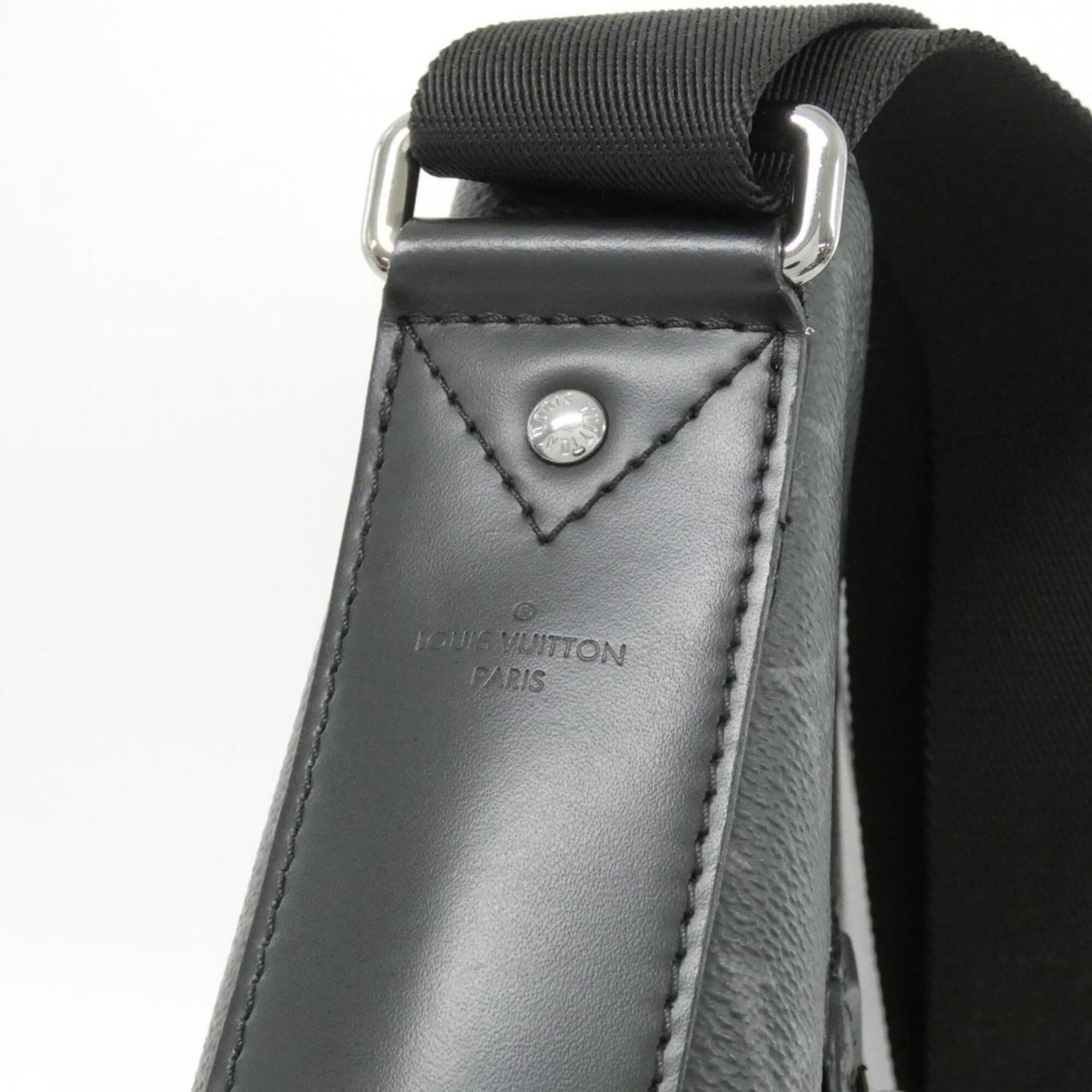 Louis Vuitton Black Coated Canvas Shoulder Bag (Pre-Owned)