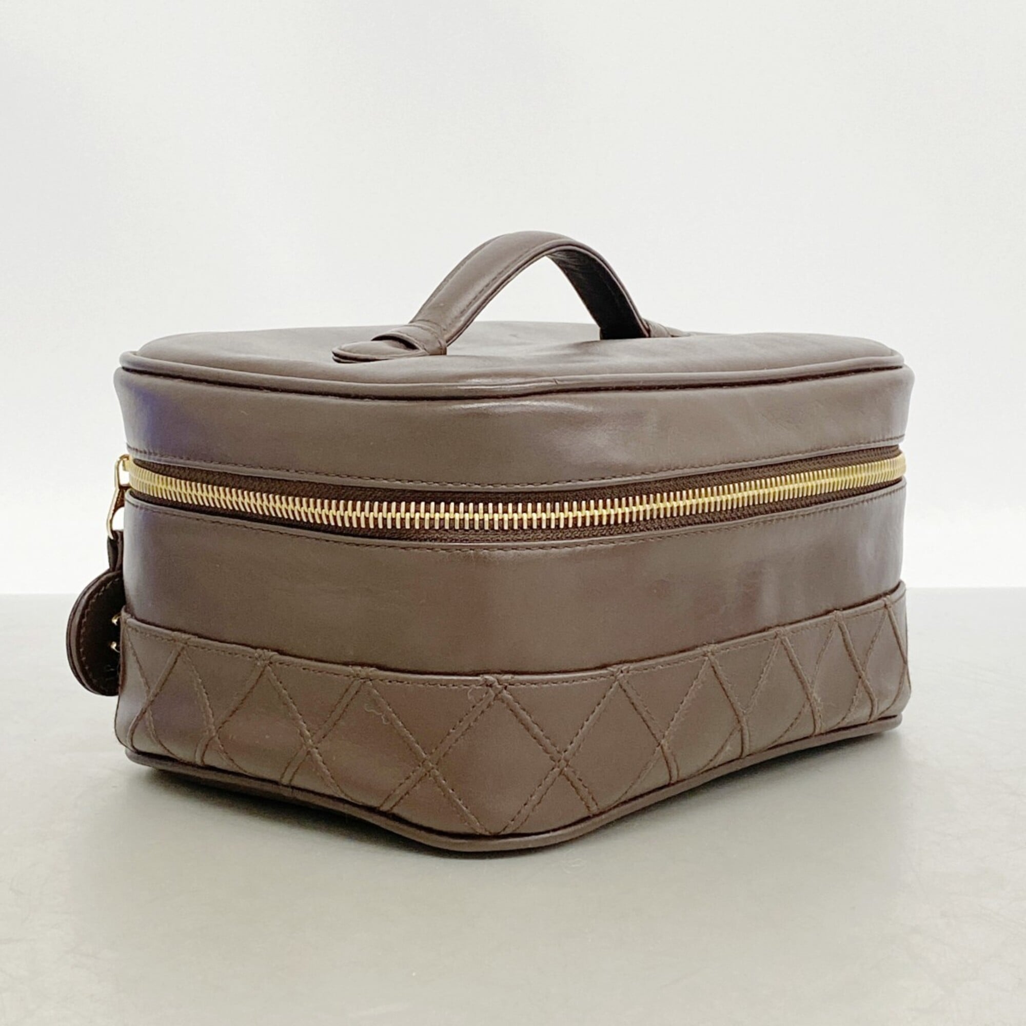 Chanel Brown Leather Pouch (Pre-Owned)