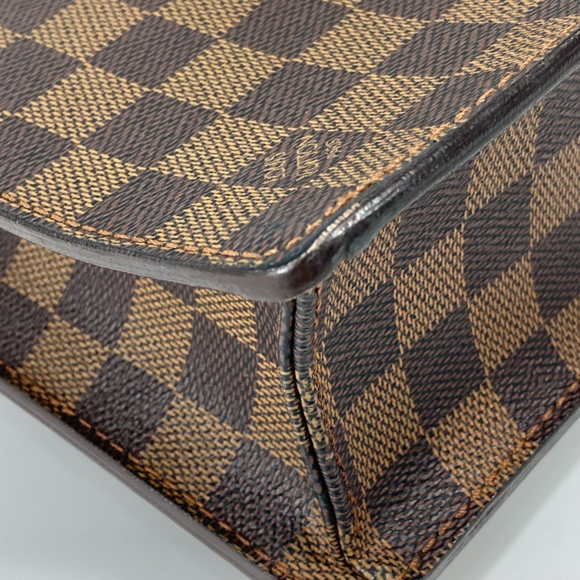 Louis Vuitton Damier Brown Ebene Damier Canvas Briefcase (Pre-Owned)