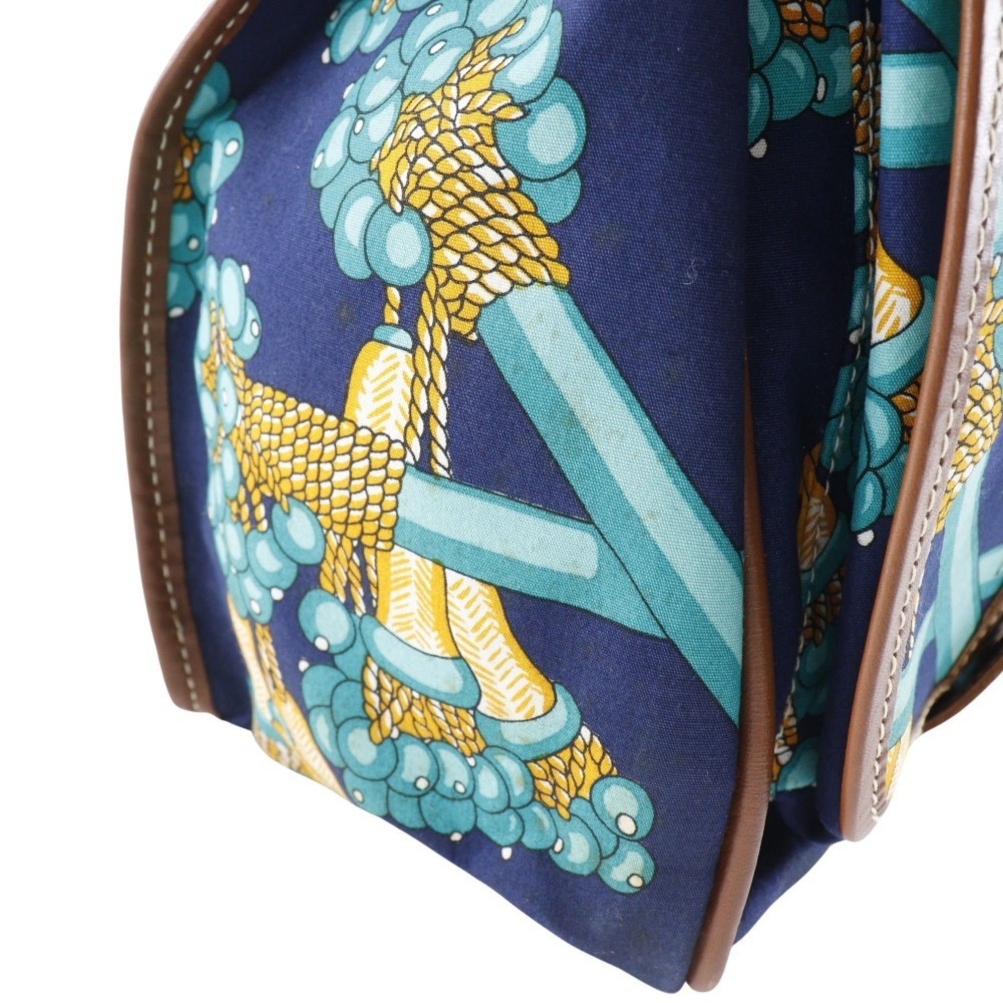 Loewe Navy Canvas Shoulder Bag (Pre-Owned)