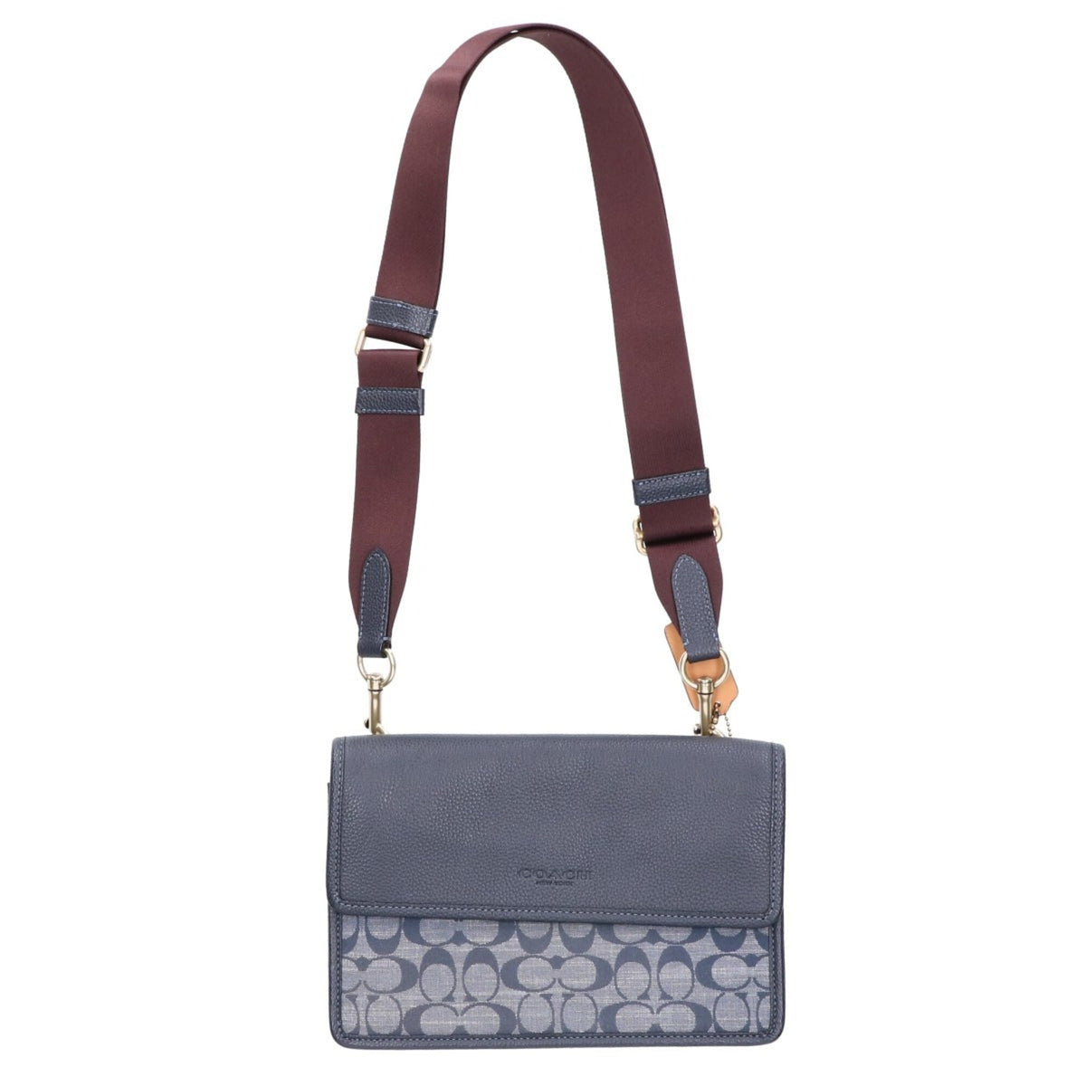 Coach Navy Canvas Shoulder Bag (Pre-Owned)