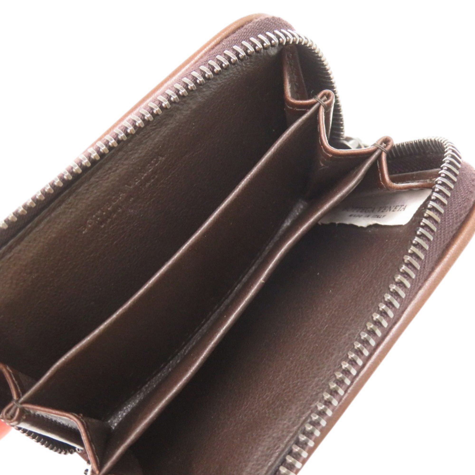 Bottega Veneta Brown Leather Coin Purse/Coin Case (Pre-Owned)
