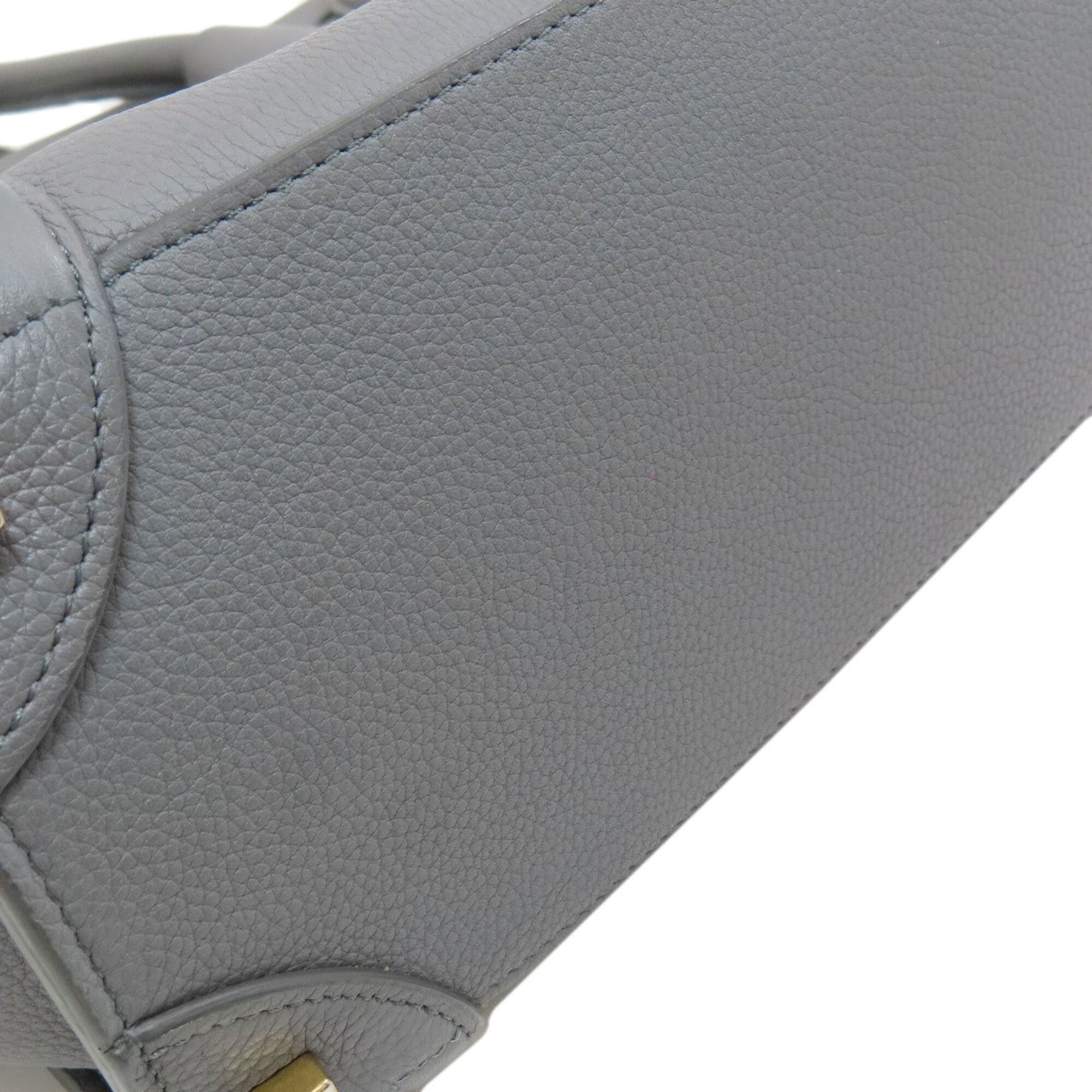 Celine Gray Leather Handbag (Pre-Owned)