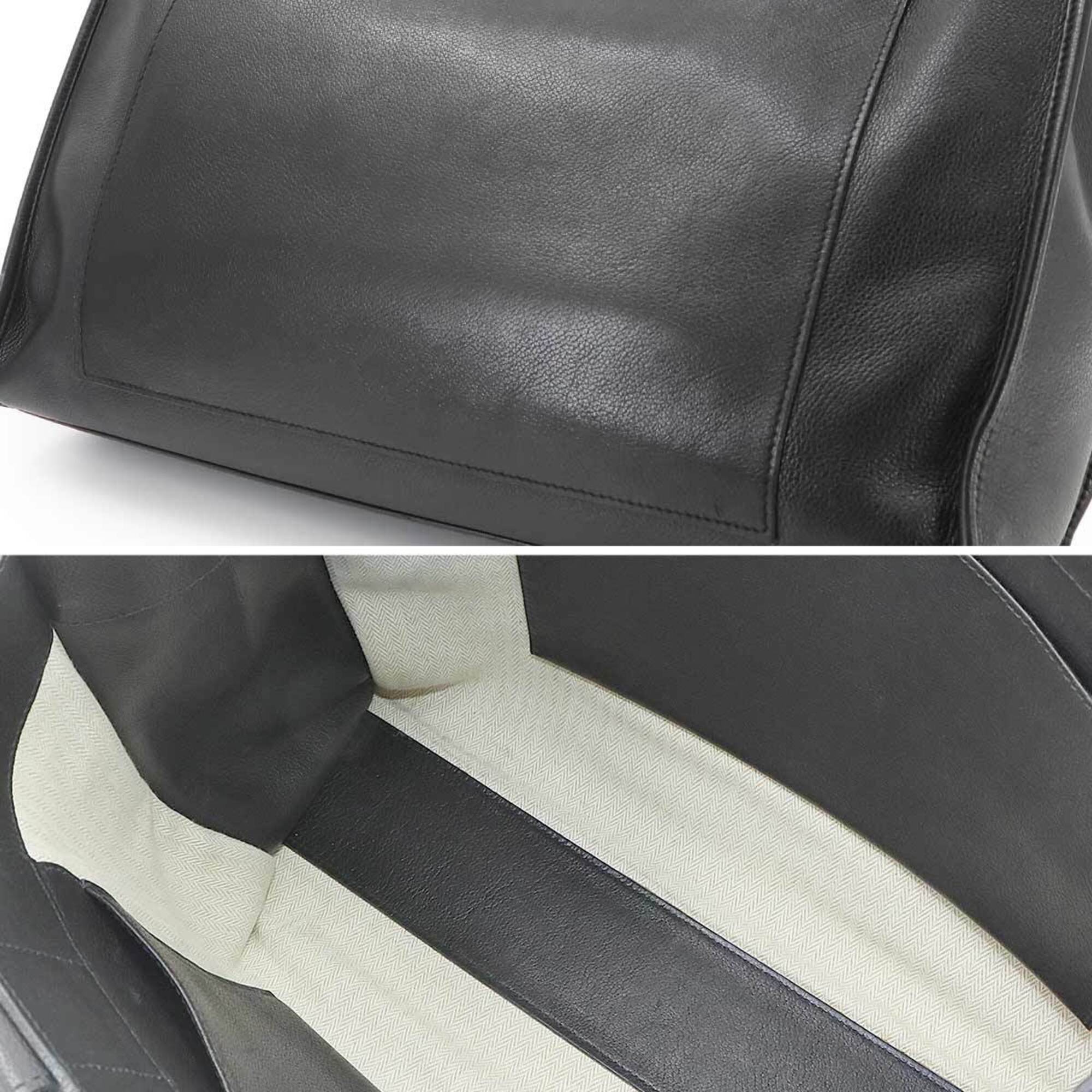 Hermes Black Evergrain Leather Handbag (Pre-Owned)