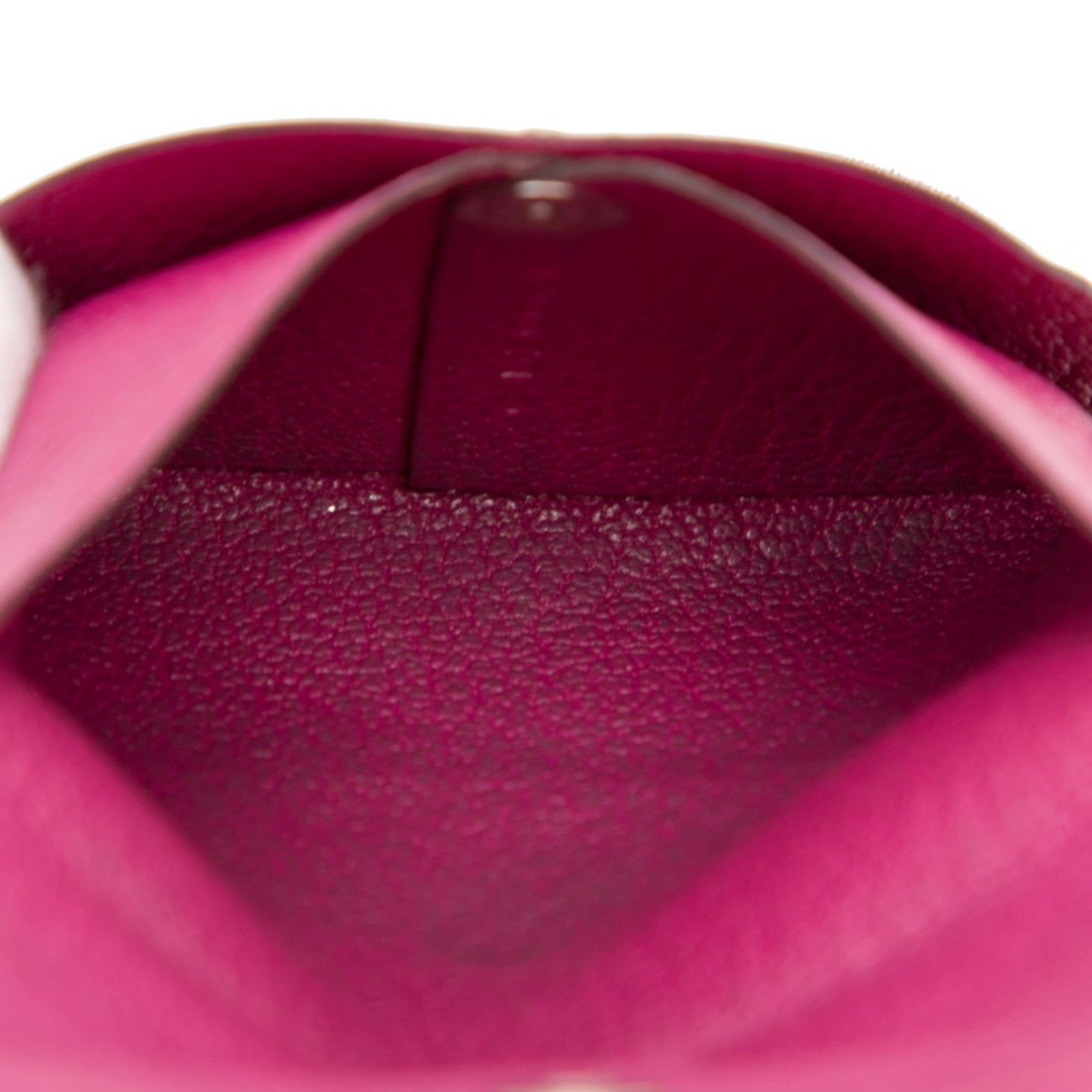 Hermes Rose Purple Chevre Leather Coin Purse/Coin Case (Pre-Owned)