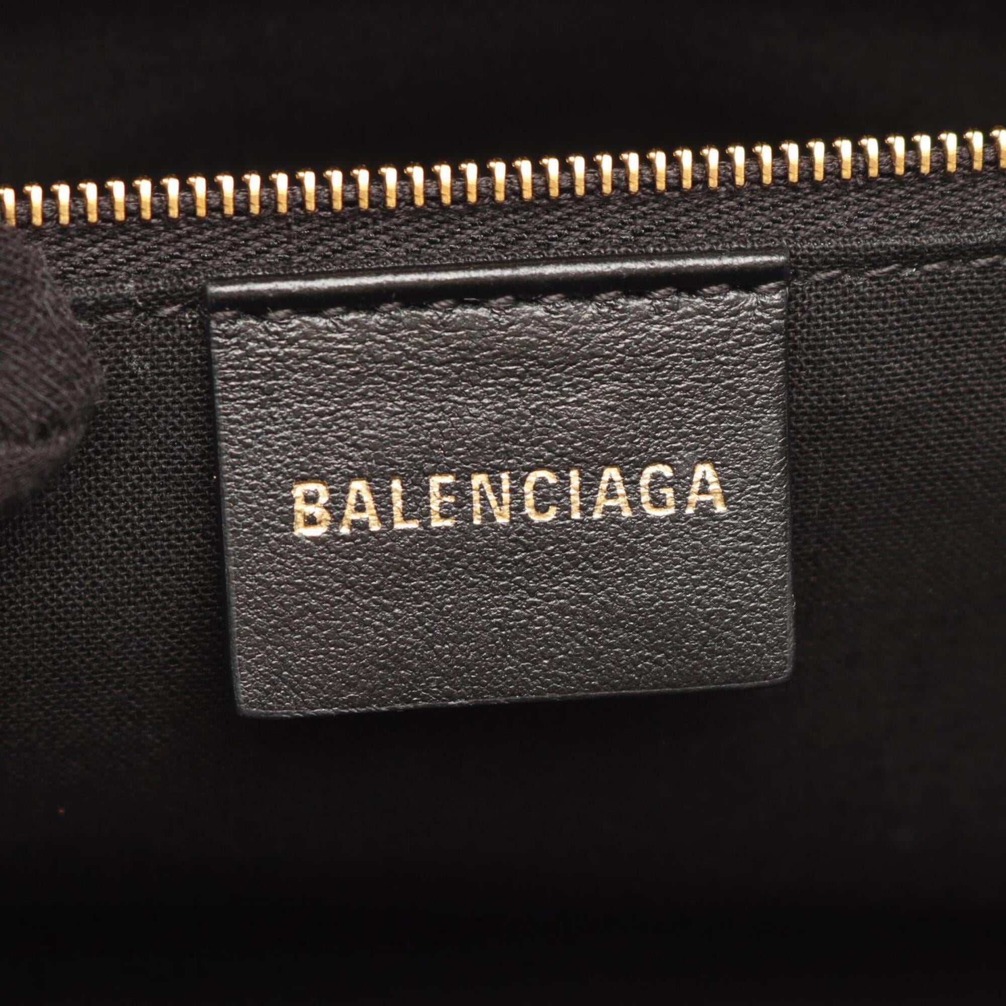 Balenciaga Brown Pvc Coated Canvas Handbag (Pre-Owned)