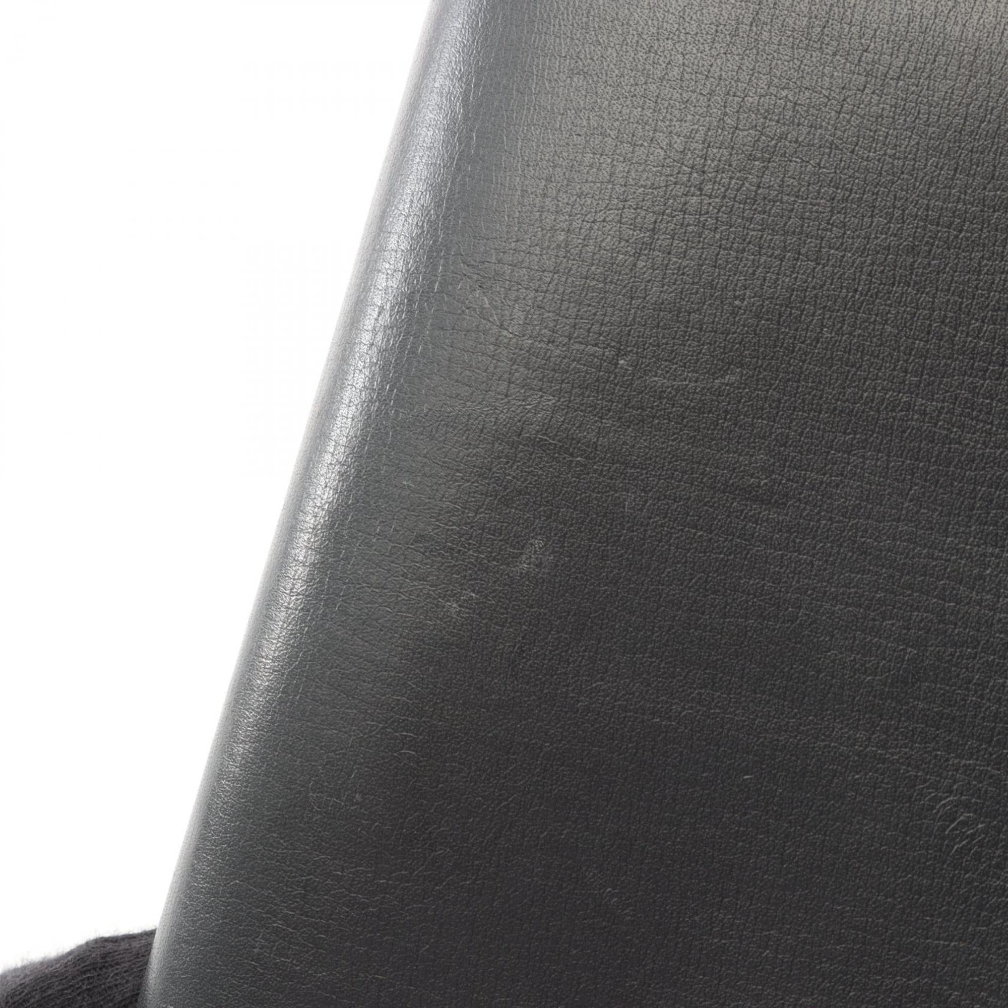 Louis Vuitton Black Leather Long Wallet (Bi-Fold) (Pre-Owned)
