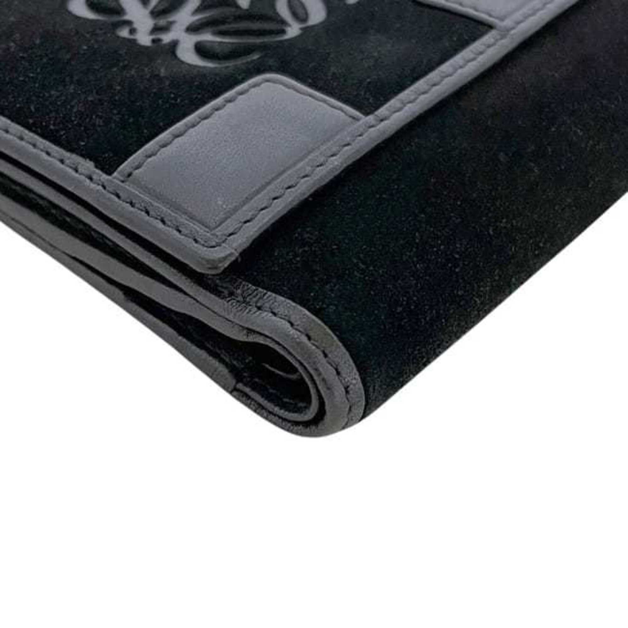 Loewe Black Suede Leather Wallet (Bi-Fold) (Pre-Owned)