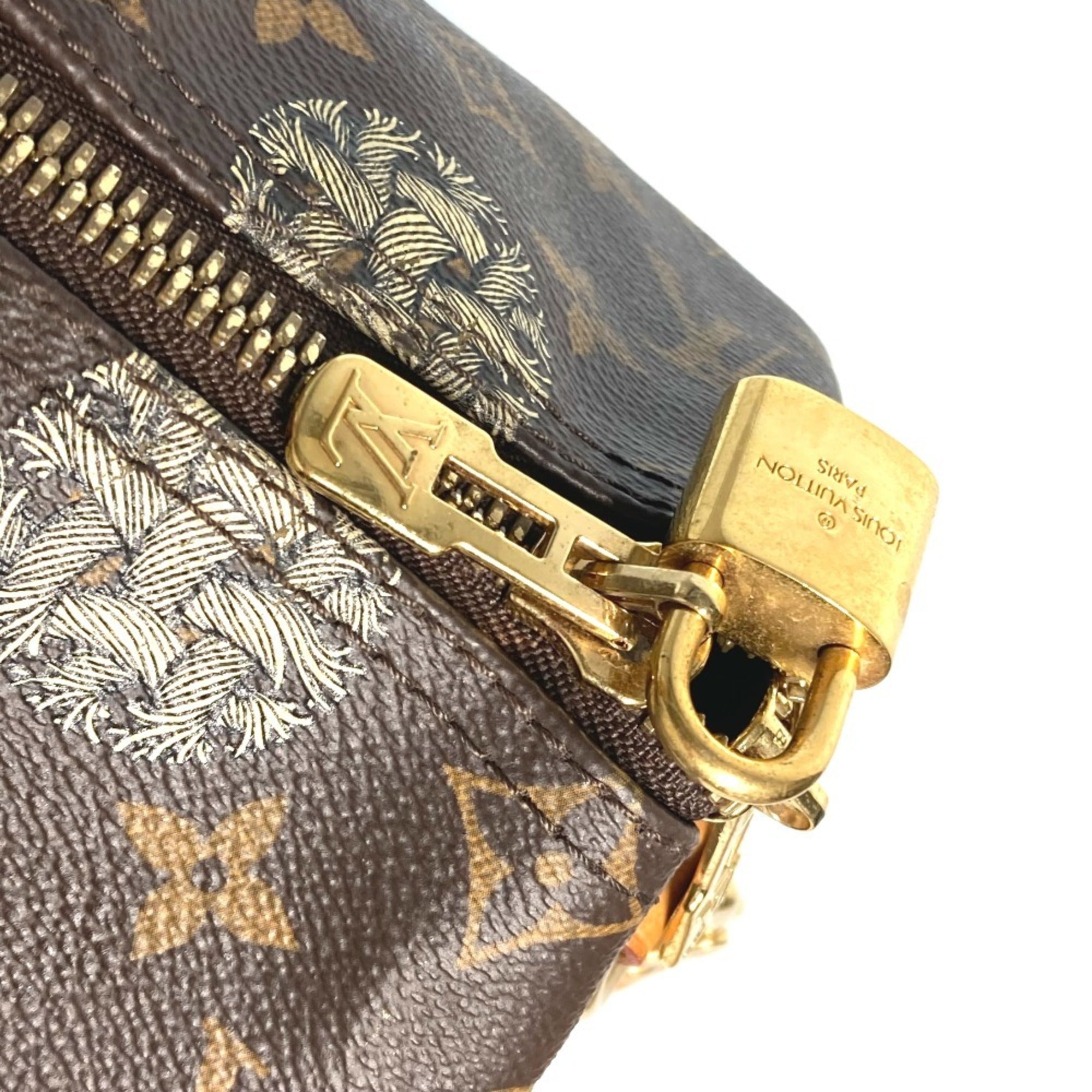 Louis Vuitton Brown Monogram Canvas Boston Bag Shoulder Bag (Pre-Owned)