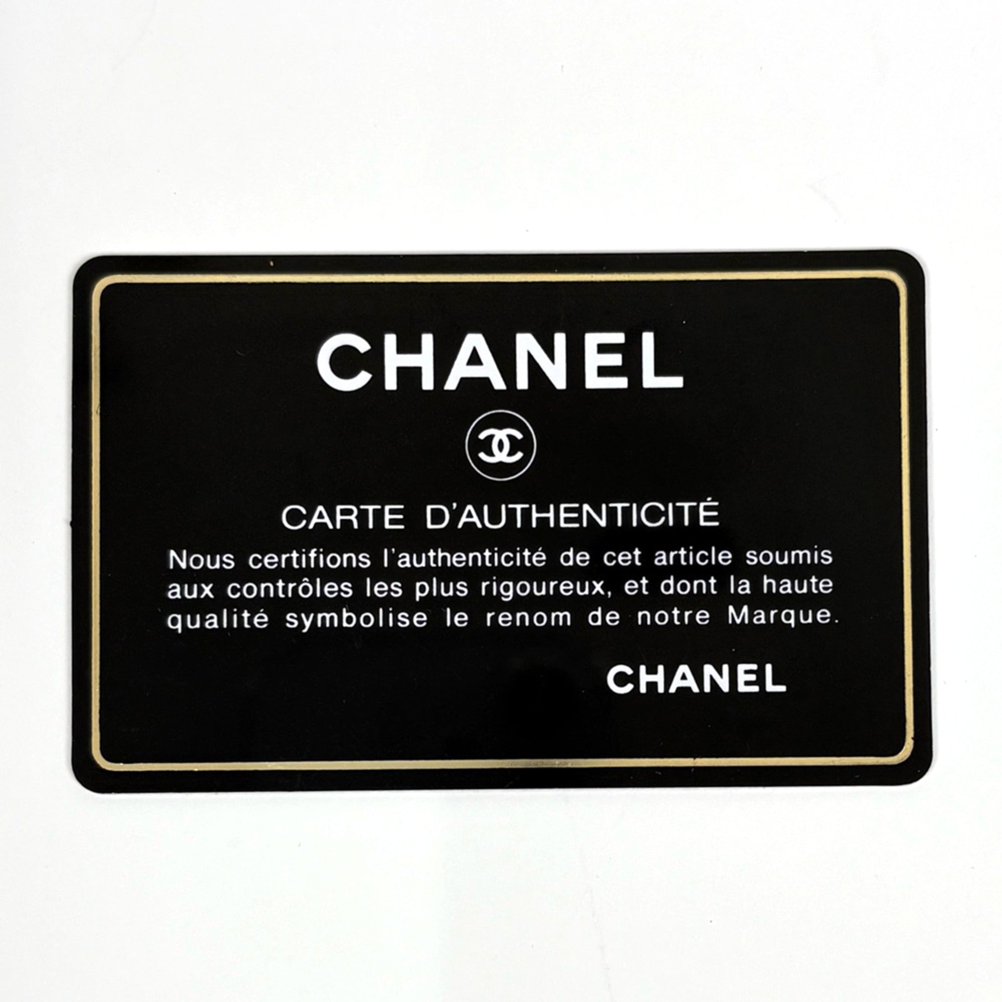 Chanel Black Grained Calfskin Wallet (Tri-Fold) (Pre-Owned)