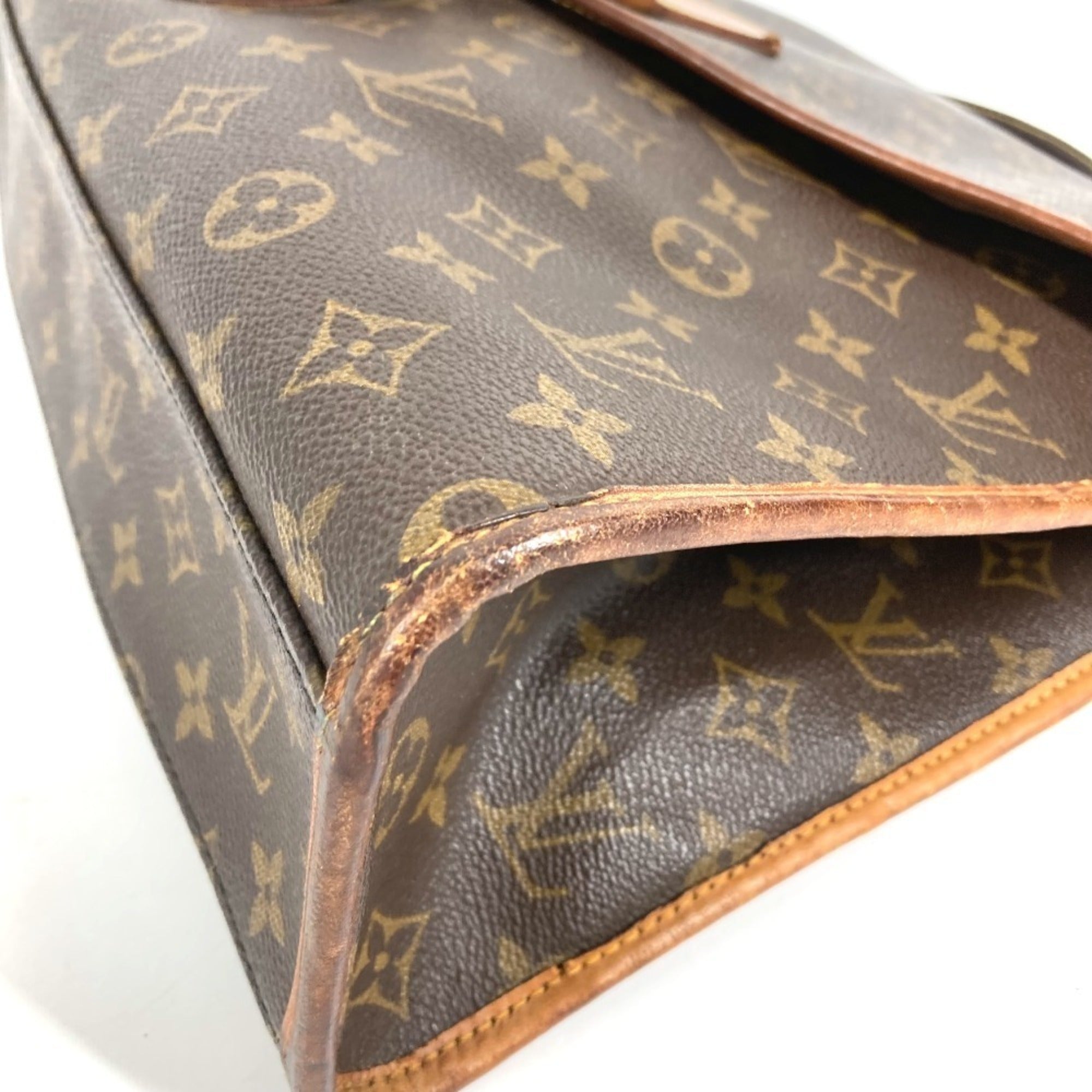 Louis Vuitton Brown Monogram Monogram Briefcase Handbag (Pre-Owned)