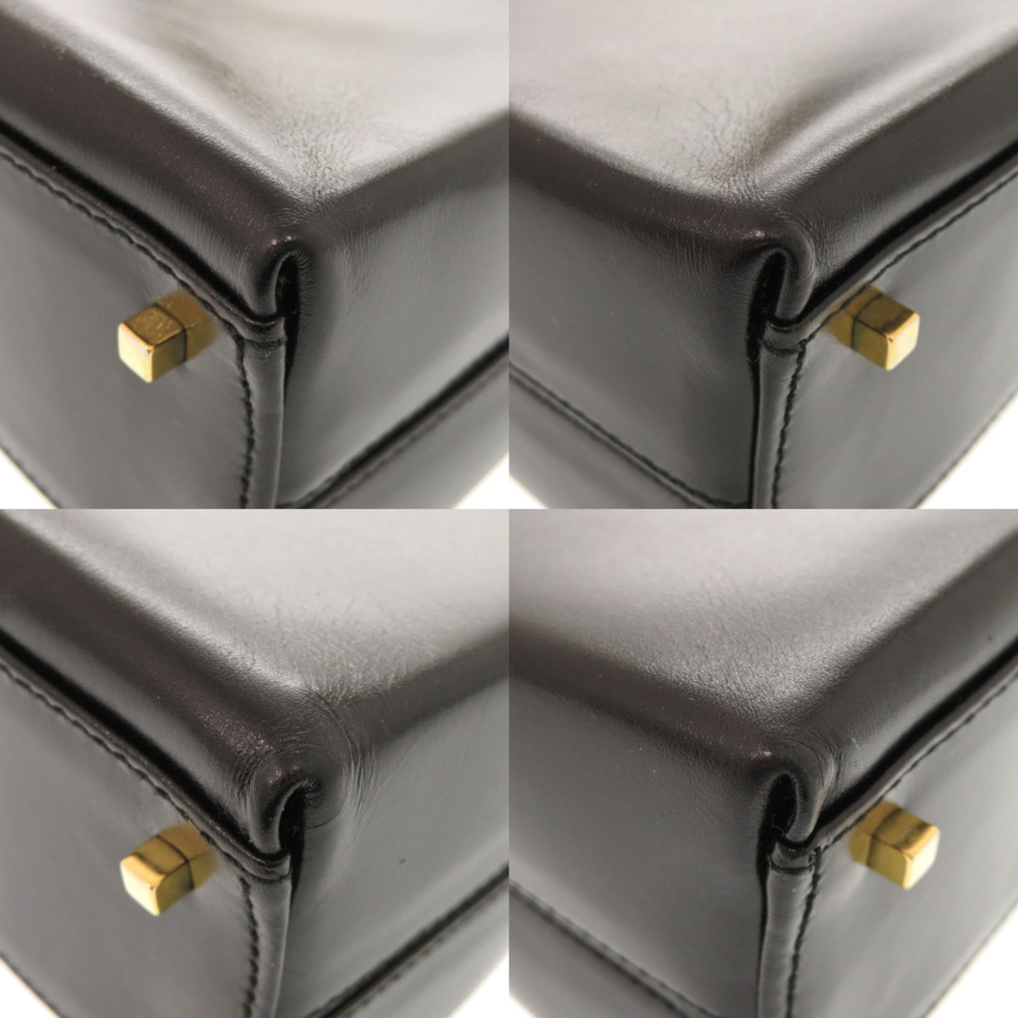 Salvatore Ferragamo Black Leather Handbag (Pre-Owned)