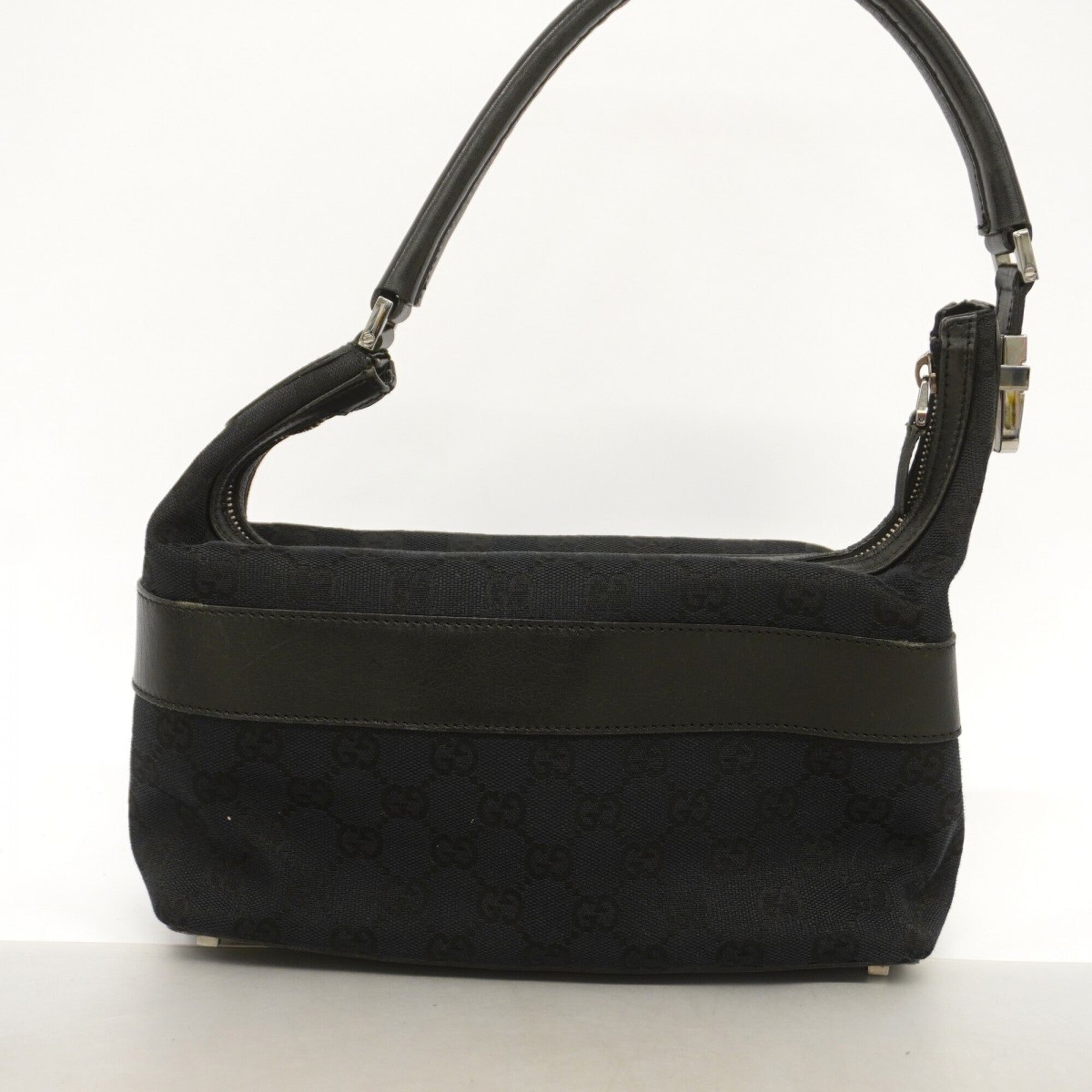 Gucci Black Canvas Handbag (Pre-Owned)