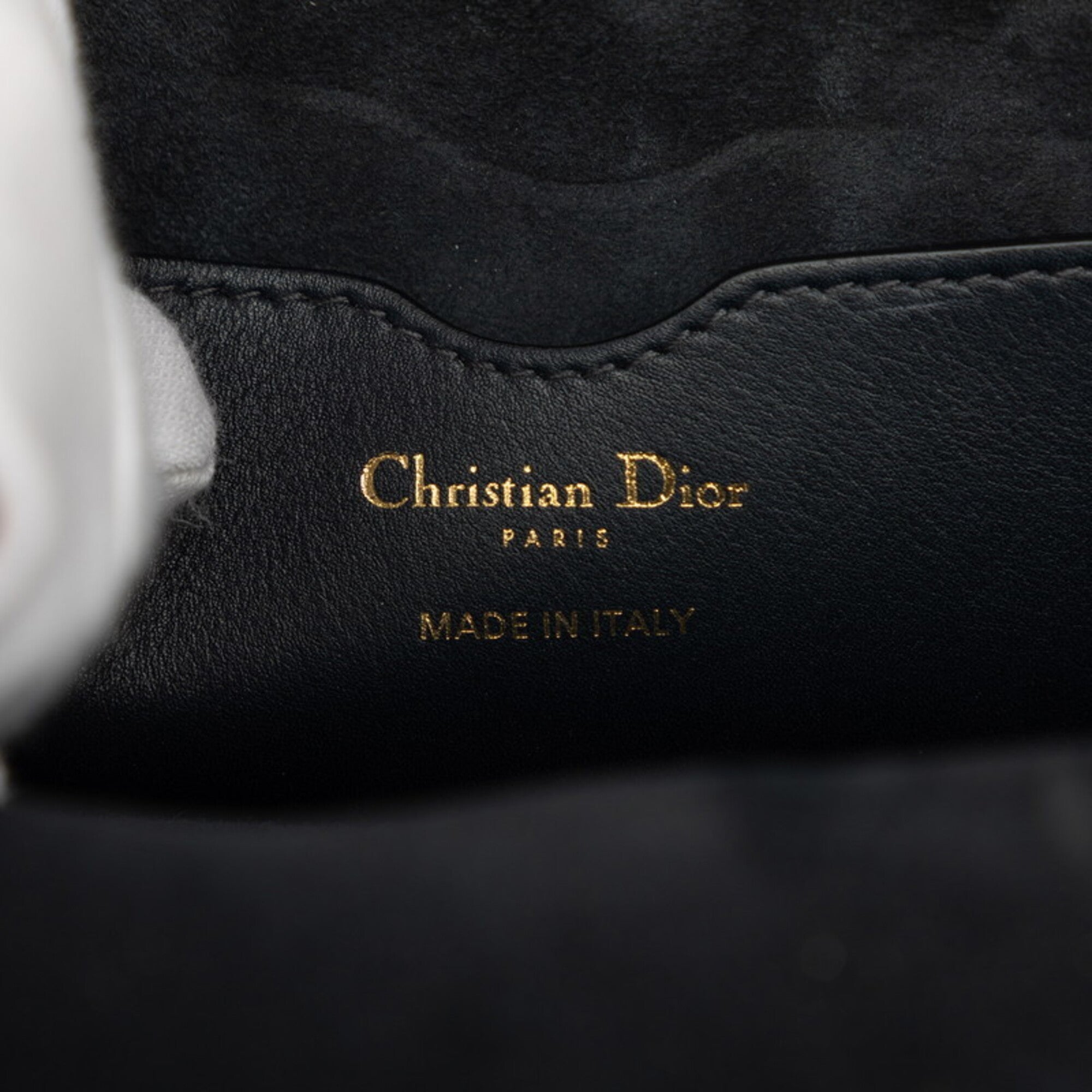 Christian Dior Black Leather Handbag Shoulder Bag (Pre-Owned)