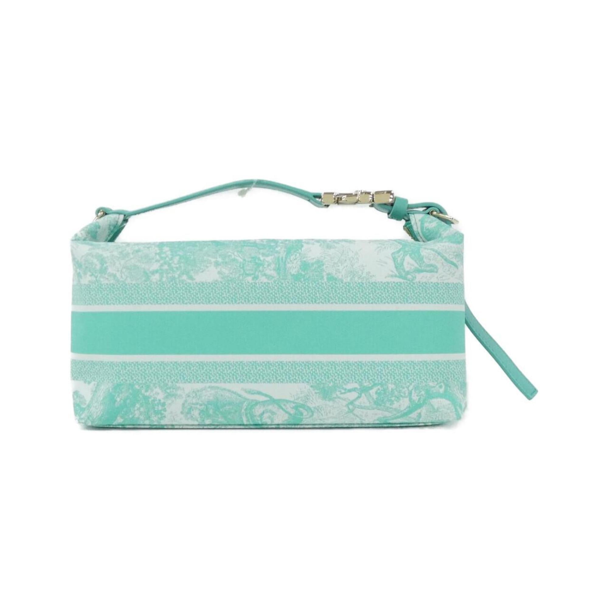 Christian Dior Green Canvas Handbag Pouch (Pre-Owned)