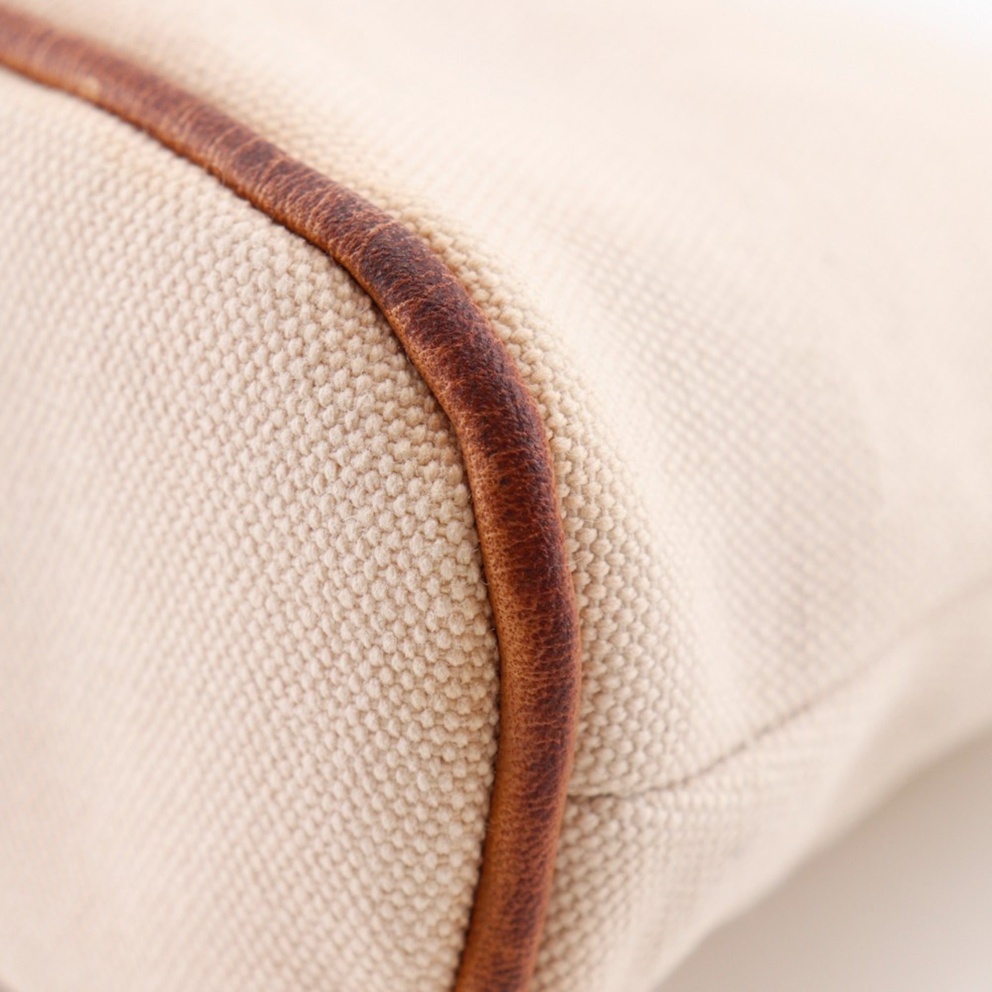 Hermes Beige Canvas Pouch (Pre-Owned)