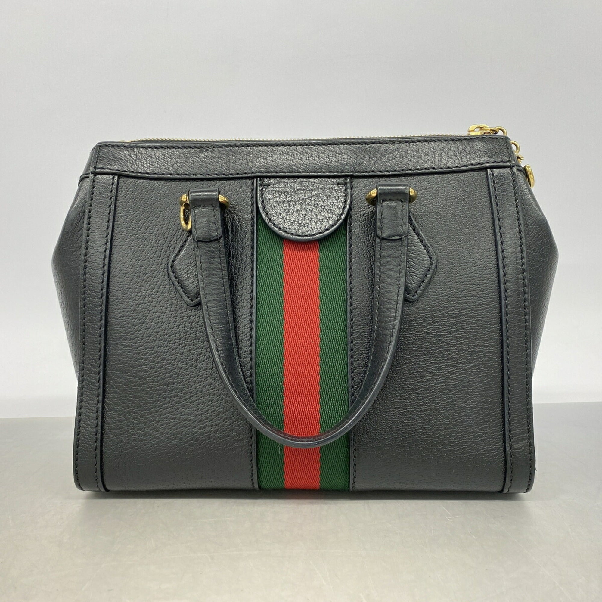 Gucci Black Leather Handbag (Pre-Owned)