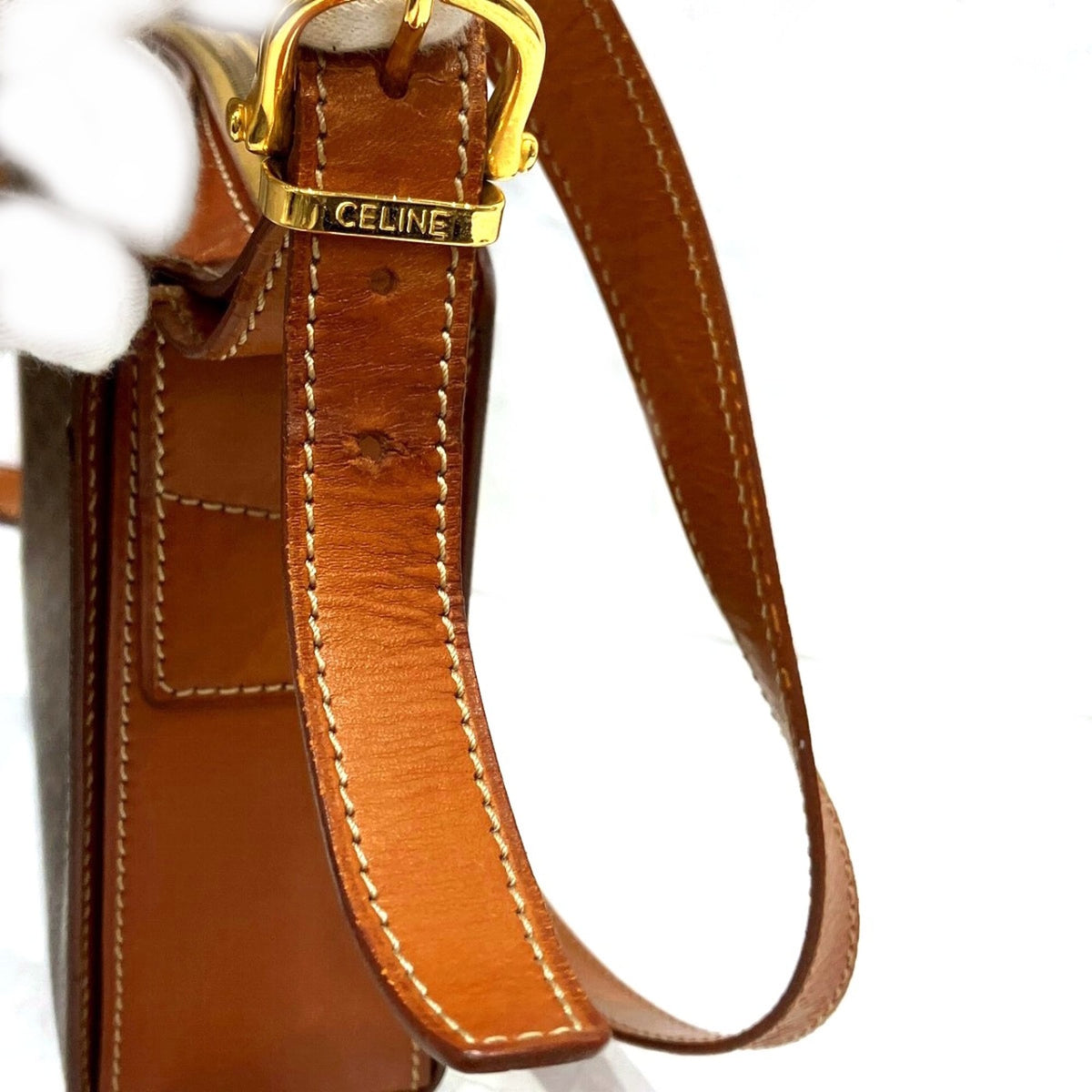 Celine Brown Leather Pvc Shoulder Bag (Pre-Owned)