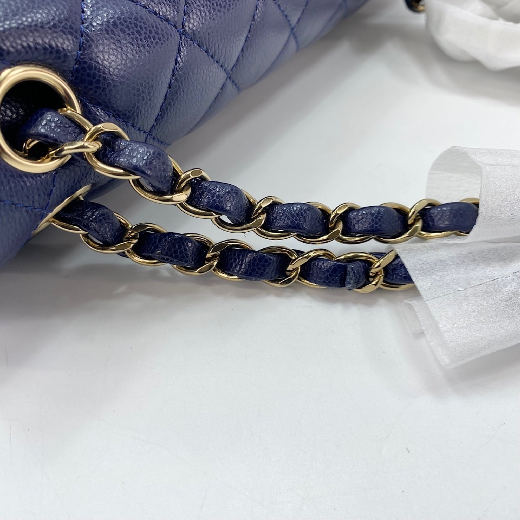Chanel Matelasse Navy Shoulder Bag (Pre-Owned)
