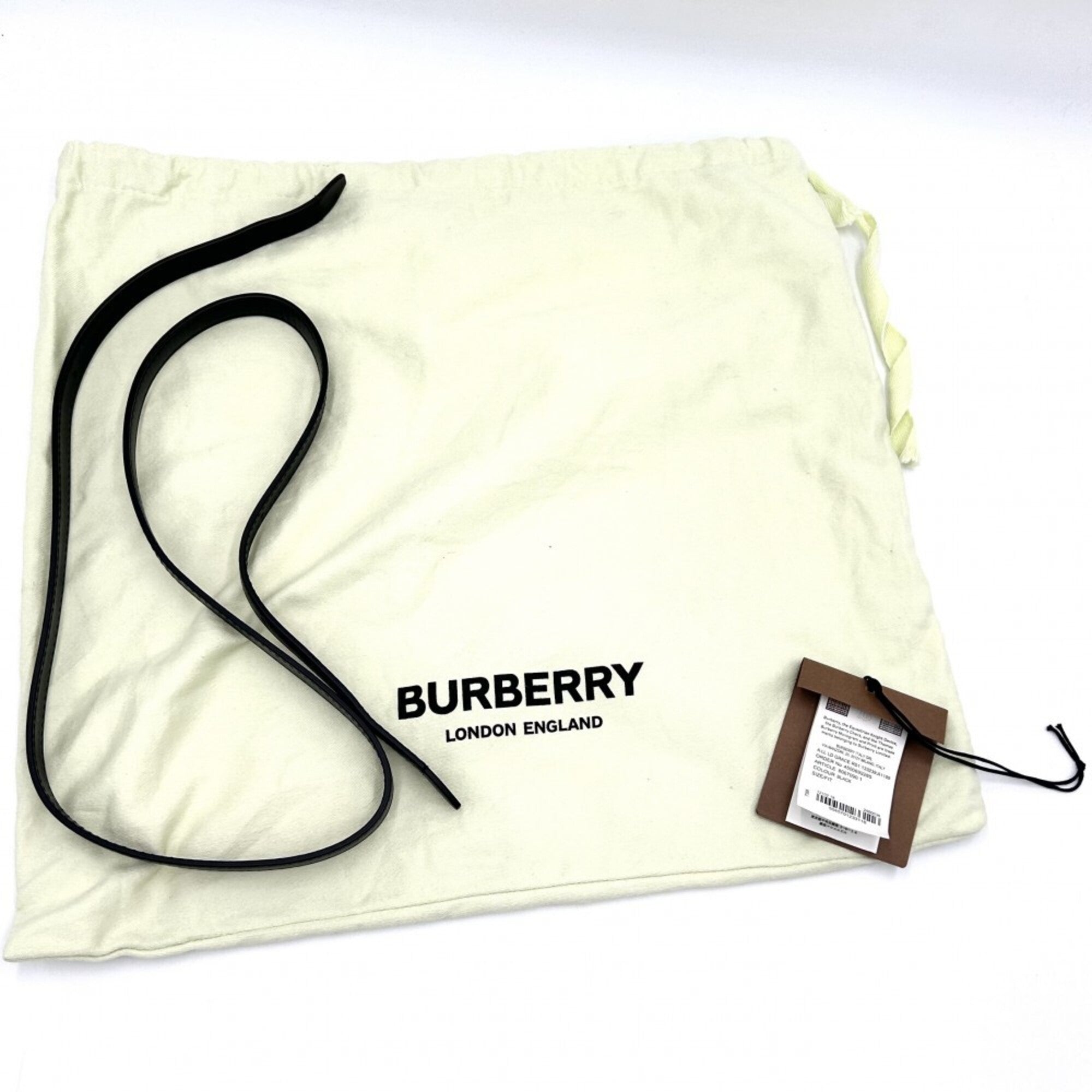Burberry Black Leather Shoulder Bag (Pre-Owned)
