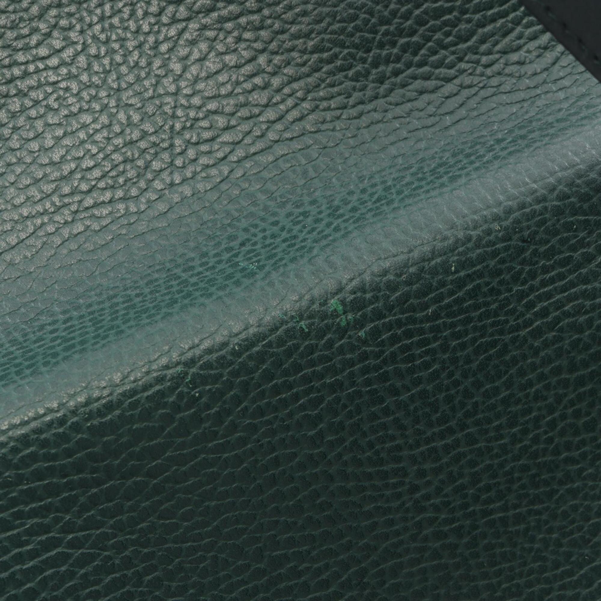 Christian Dior Green Leather Handbag Shoulder Bag (Pre-Owned)
