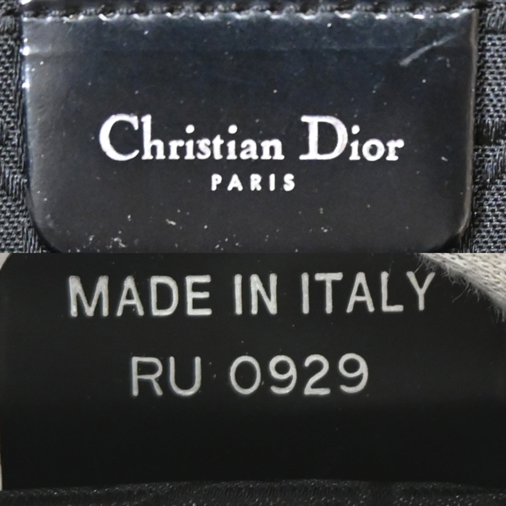 Christian Dior Black Canvas Tote Bag (Pre-Owned)